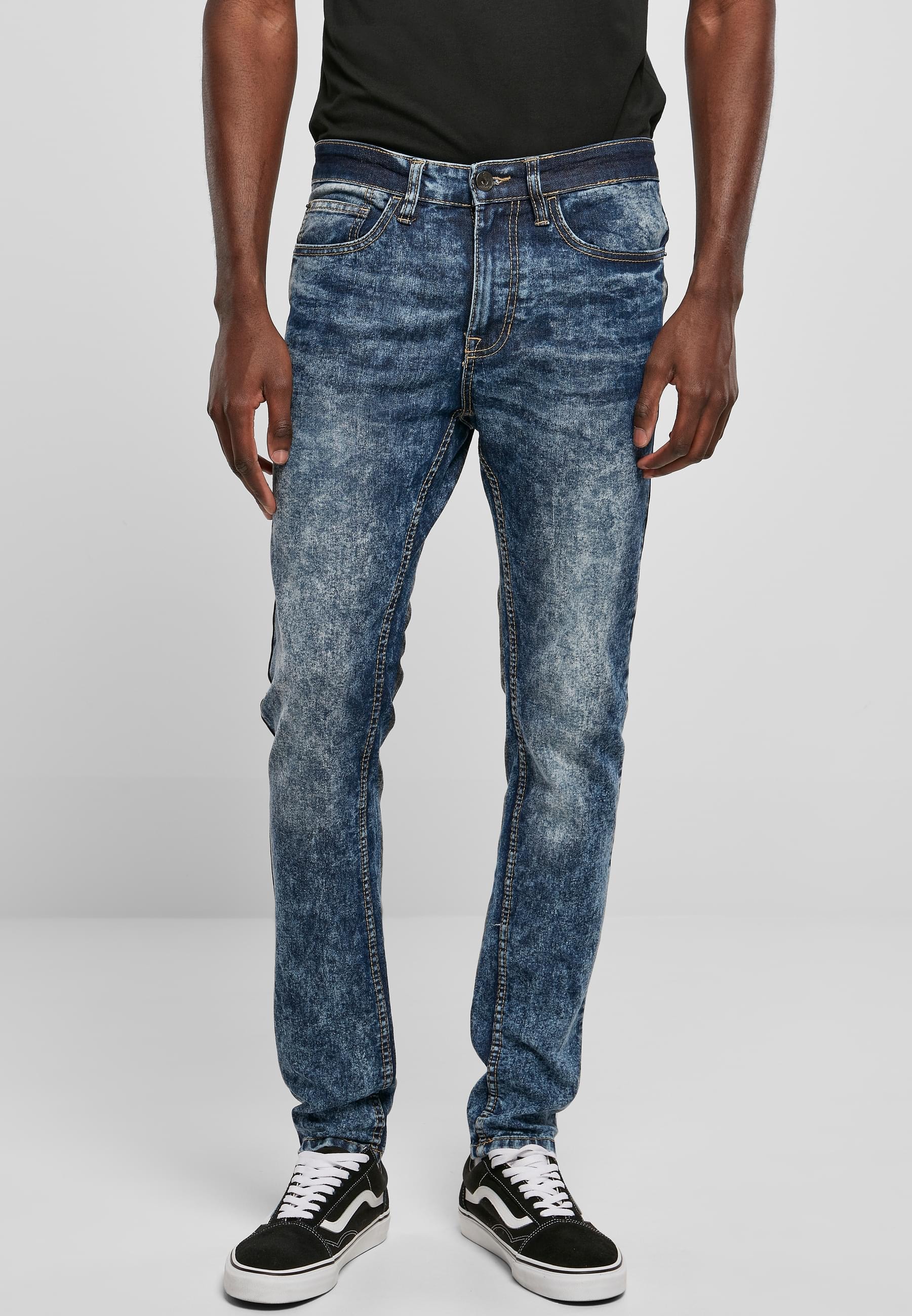 Southpole Bequeme Jeans »Southpole Herren Stretch Signature Denim«, (1 tlg.)