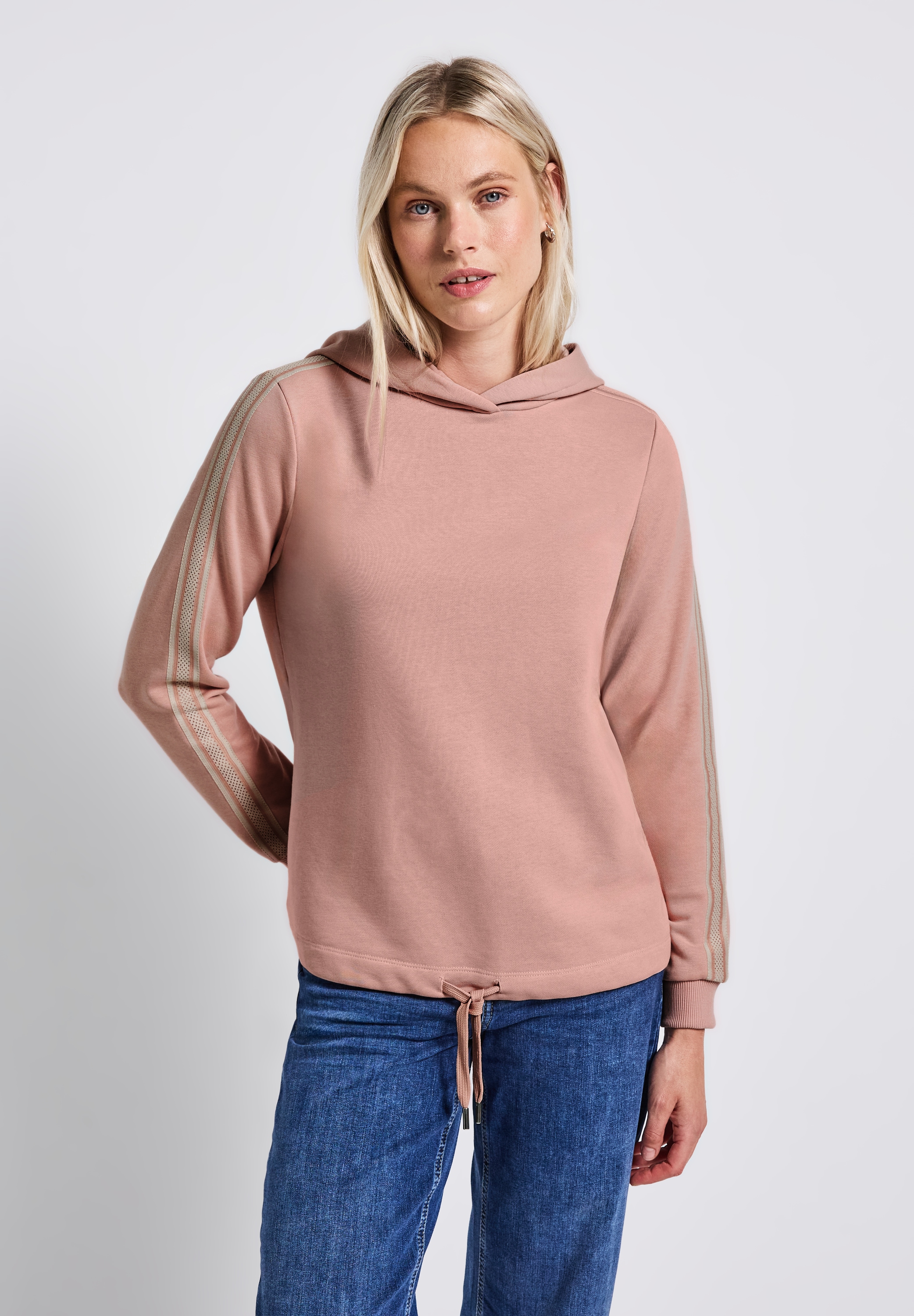 STREET ONE Hoodie, mit Tunnelzug am Saum günstig online kaufen