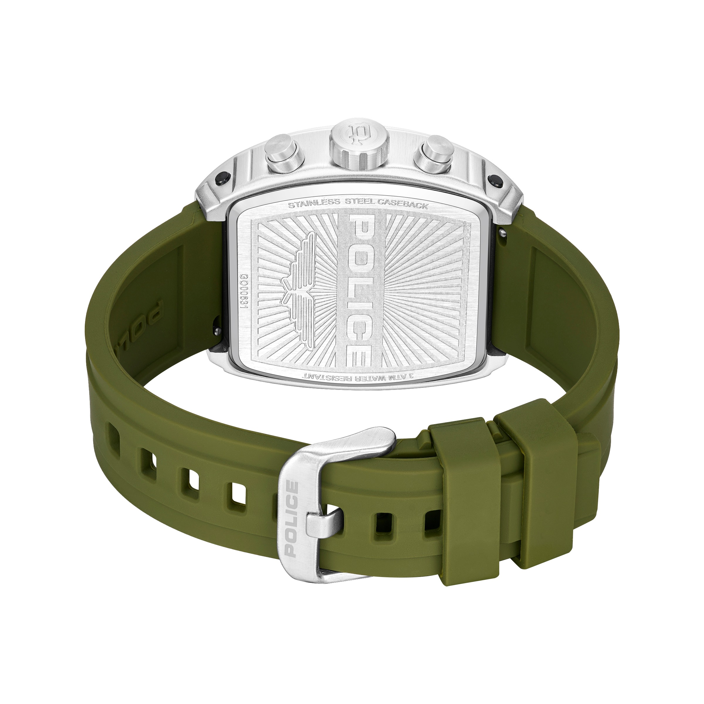 Police Chronograph »Coswig« Quarzuhr, Armbanduhr, Herrenuhr, Silikonarmband, analog, Tag