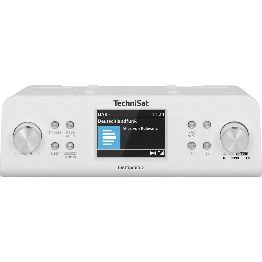 TechniSat Küchen-Radio »DIGITRADIO 21«, (A2DP Bluetooth-AVRCP Bluetooth Digitalradio (DAB+)-UKW mit RDS 2 W)