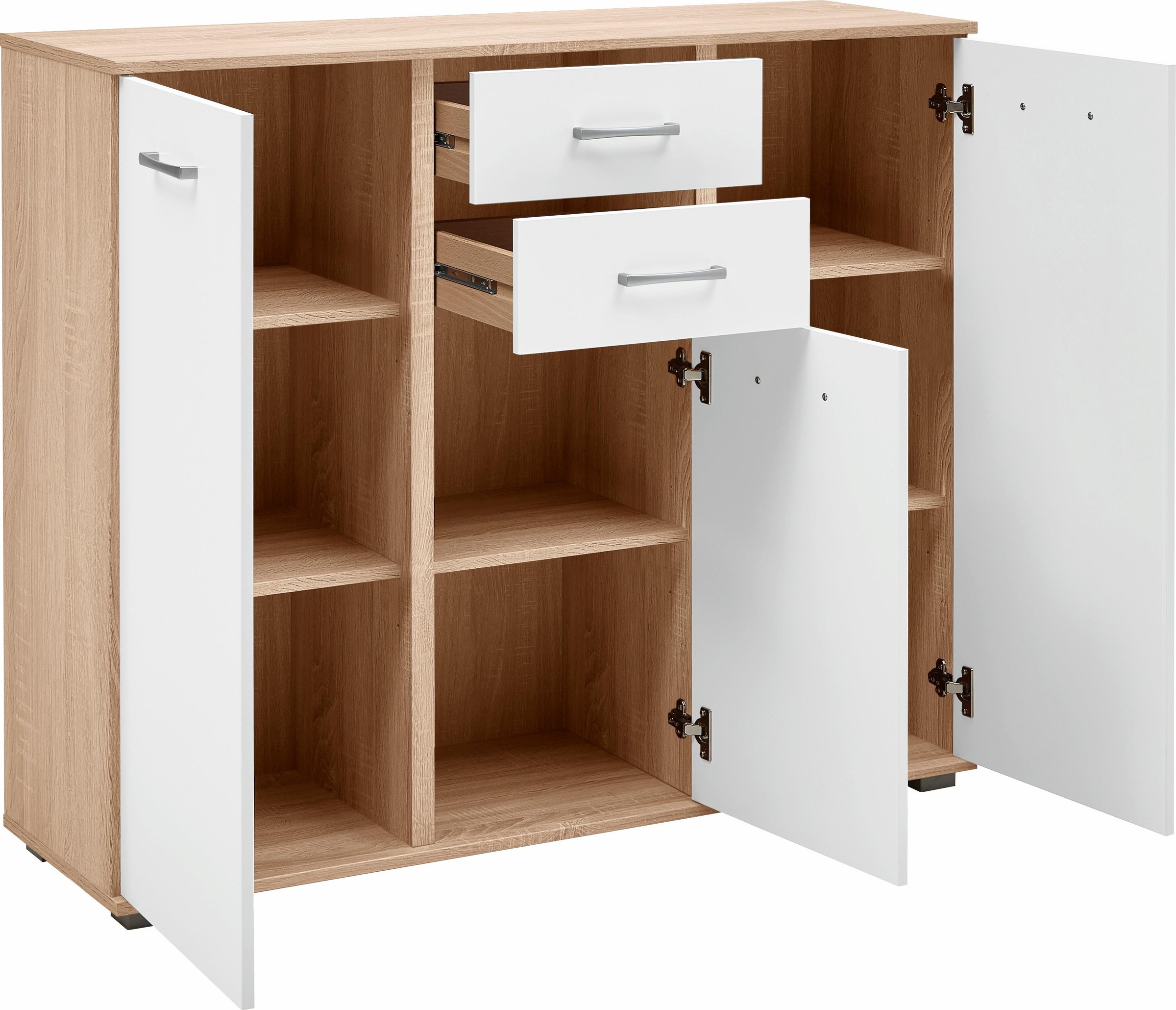 priess Kombikommode "Barcelona mit 4 Schubkästen und Tür in 6 Farben" günstig online kaufen