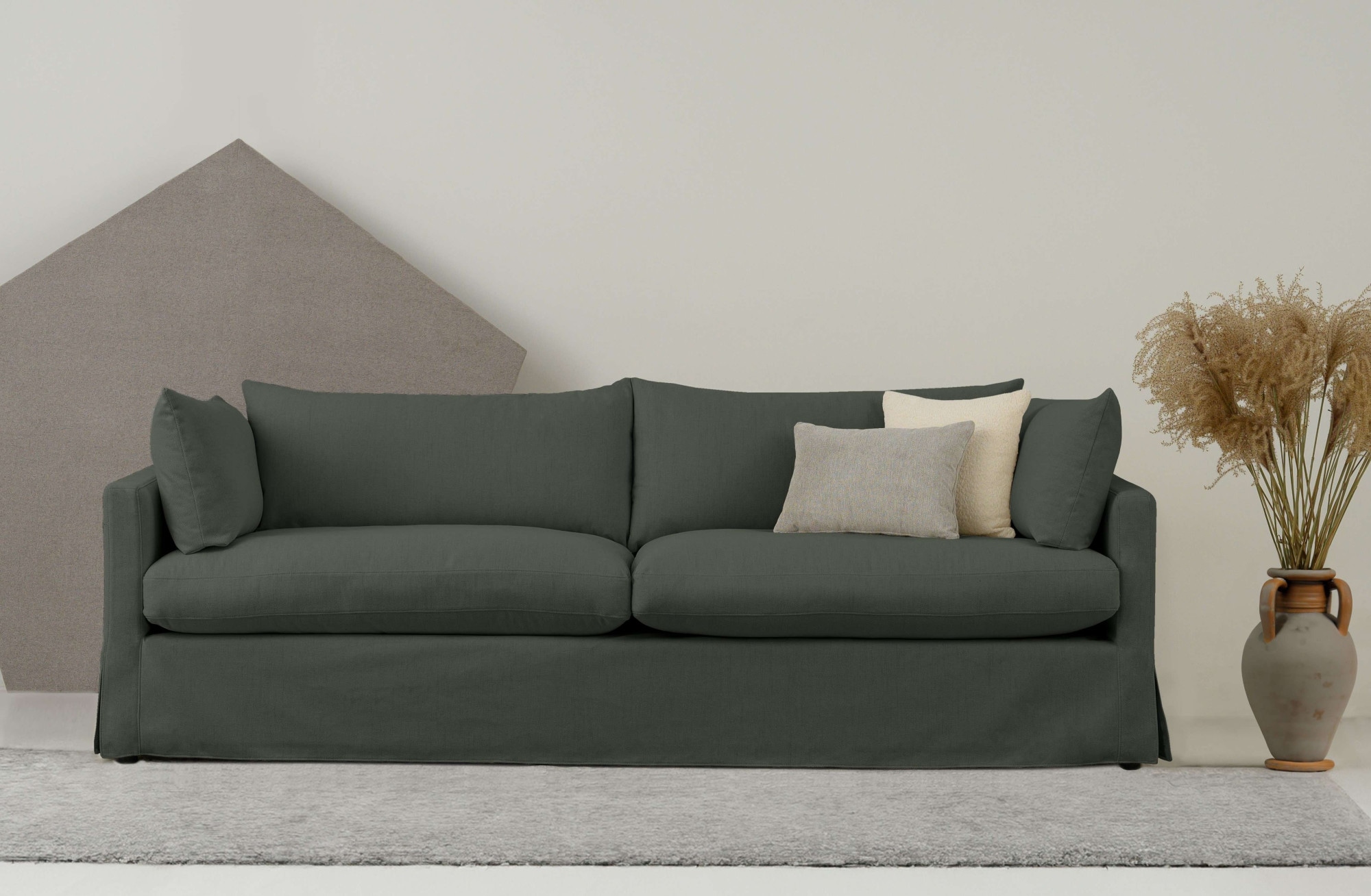 3-Sitzer »Joucas, Hussensofa, Breite 244 cm«, (1 St.), extra tiefe Sitzfläche, mit...