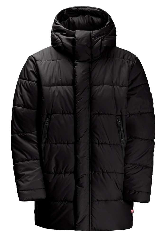 Softshelljacke JACK WOLFSKIN "TEEN INS LONG JACKET Y", Kinder, Gr. 176, schwarz (granite, schwarz), Hauptmaterial: 100% Polyester. Füllung: 100% Polyester (recycled), Jacken Softshelljacke 3