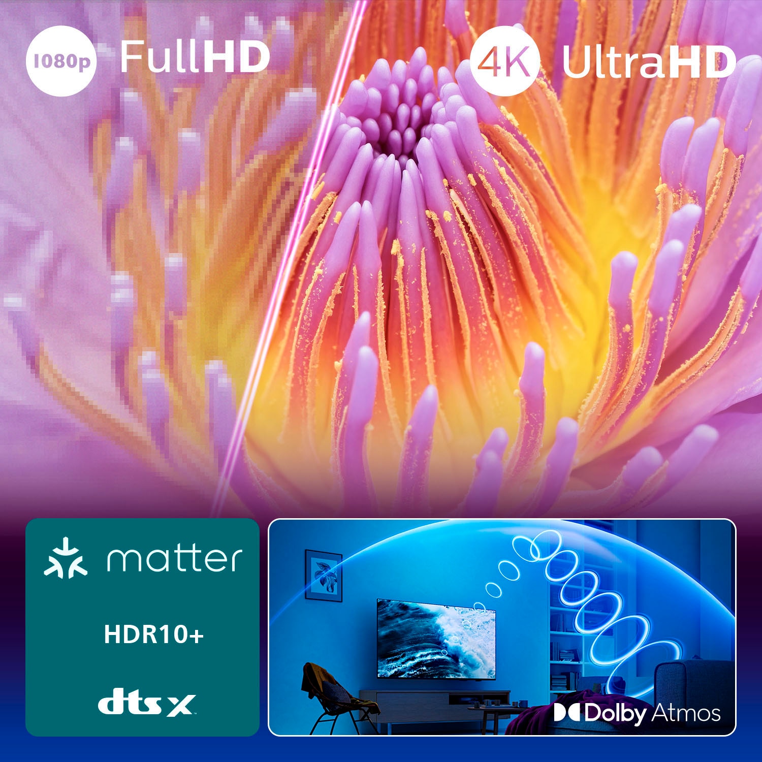 Philips LED-Fernseher »50PUS7000/12«, 4K Ultra HD, Smart-TV