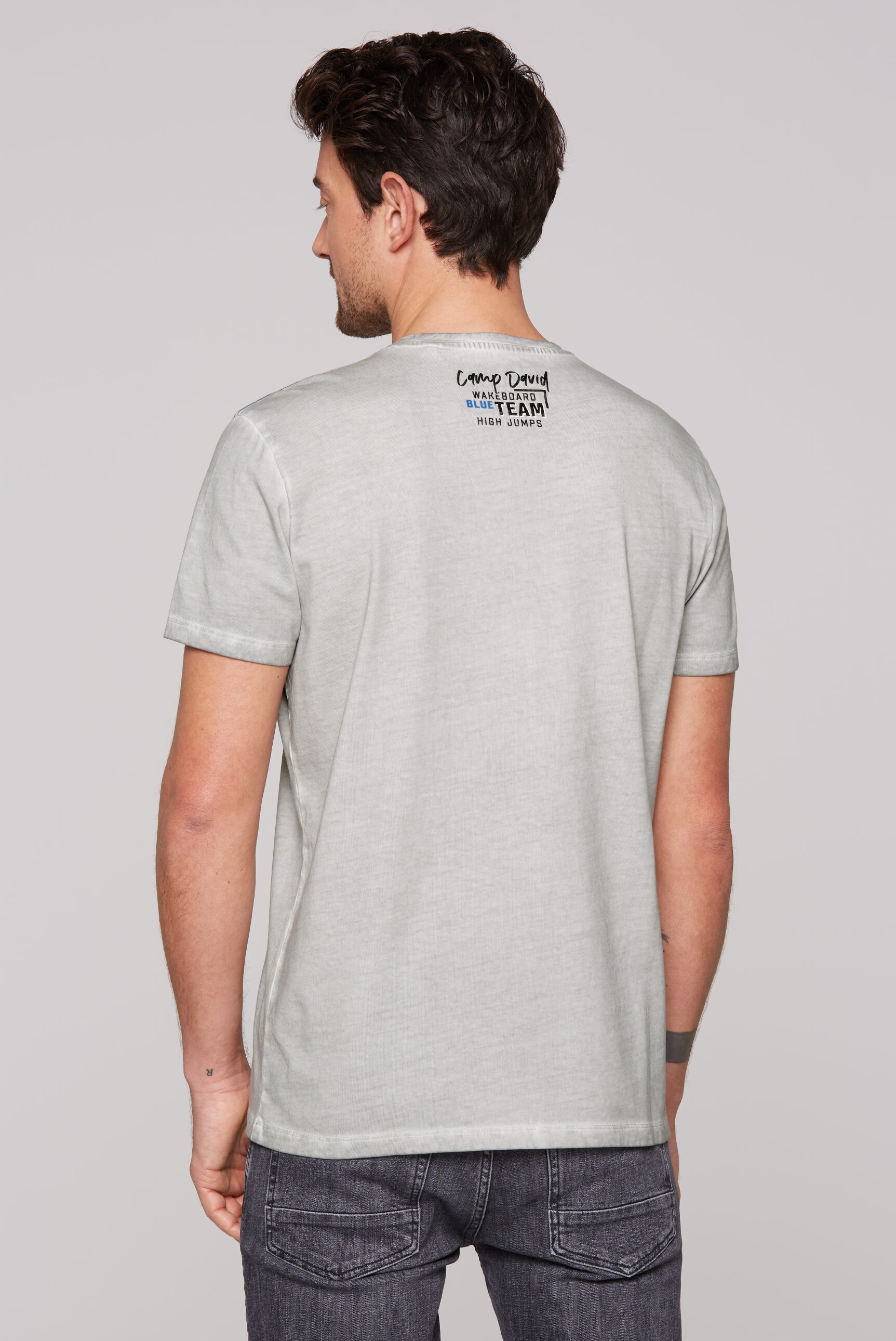 CAMP DAVID Rundhalsshirt, aus Baumwolle