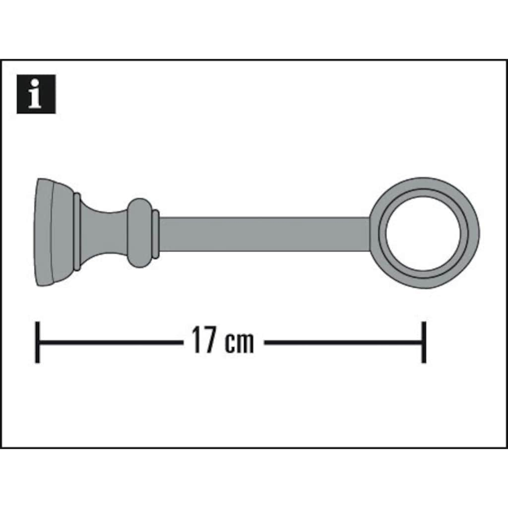 GARDINIA Gardinenstangenhalter »Träger geschlossen für Ø 28 mm«, (1 St.)