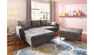 Home affaire Ecksofa »Penelope«, mit Longchair, feiner Steppung im Sitzbereich, lose... kaufen Home affaire Ecksofa »Penelope«, mit Longchair, feiner Steppung im Sitzbereich, lose... kaufen
