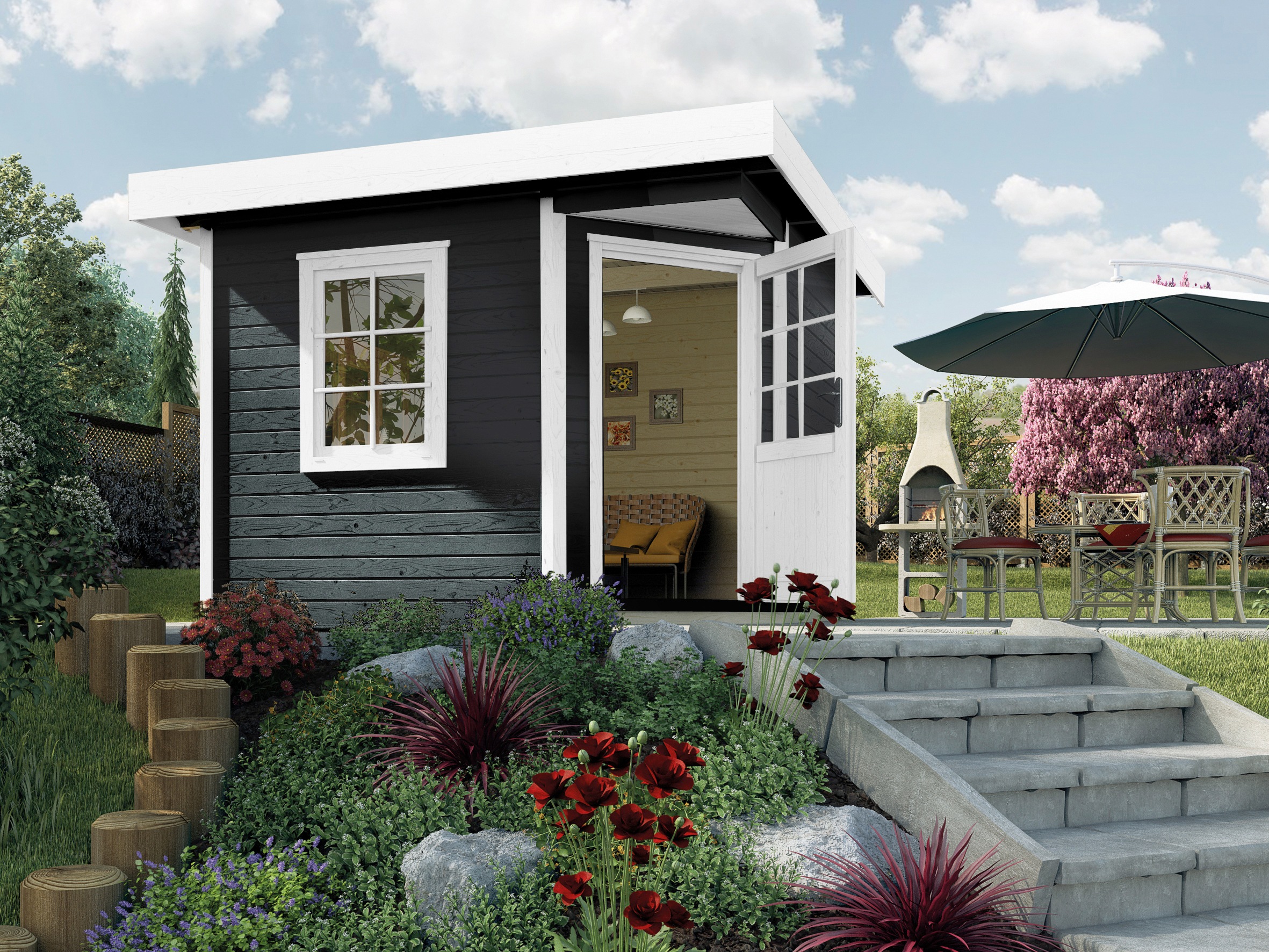 weka Gartenhaus »Designhaus 213 Gr.2«