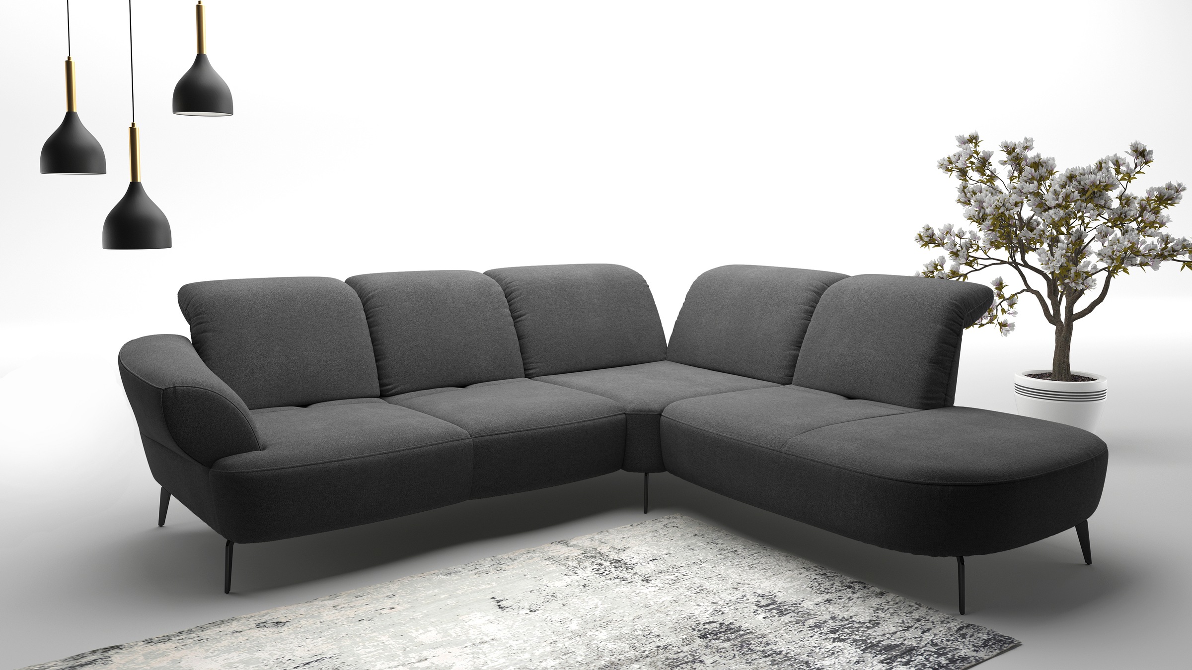 sit&more Ecksofa "Dance, L-Form, inkl. Sitztiefenverstellung", inkl. Click& günstig online kaufen