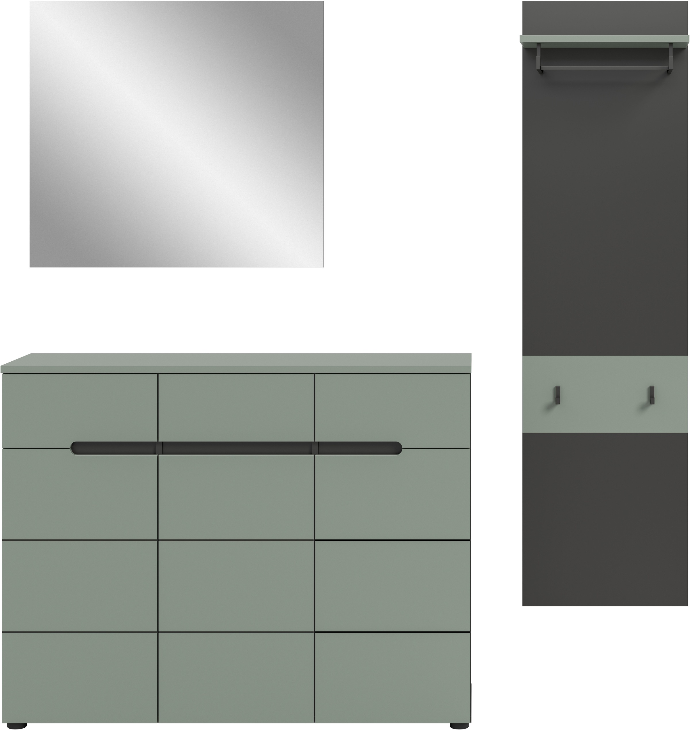 Thumbnail - Home affaire Garderoben-Set "REHAT, TOPSELLER, 3-teilig, Breite 180 cm, individuell erweiterbar" Set, bestehend aus: Kom...