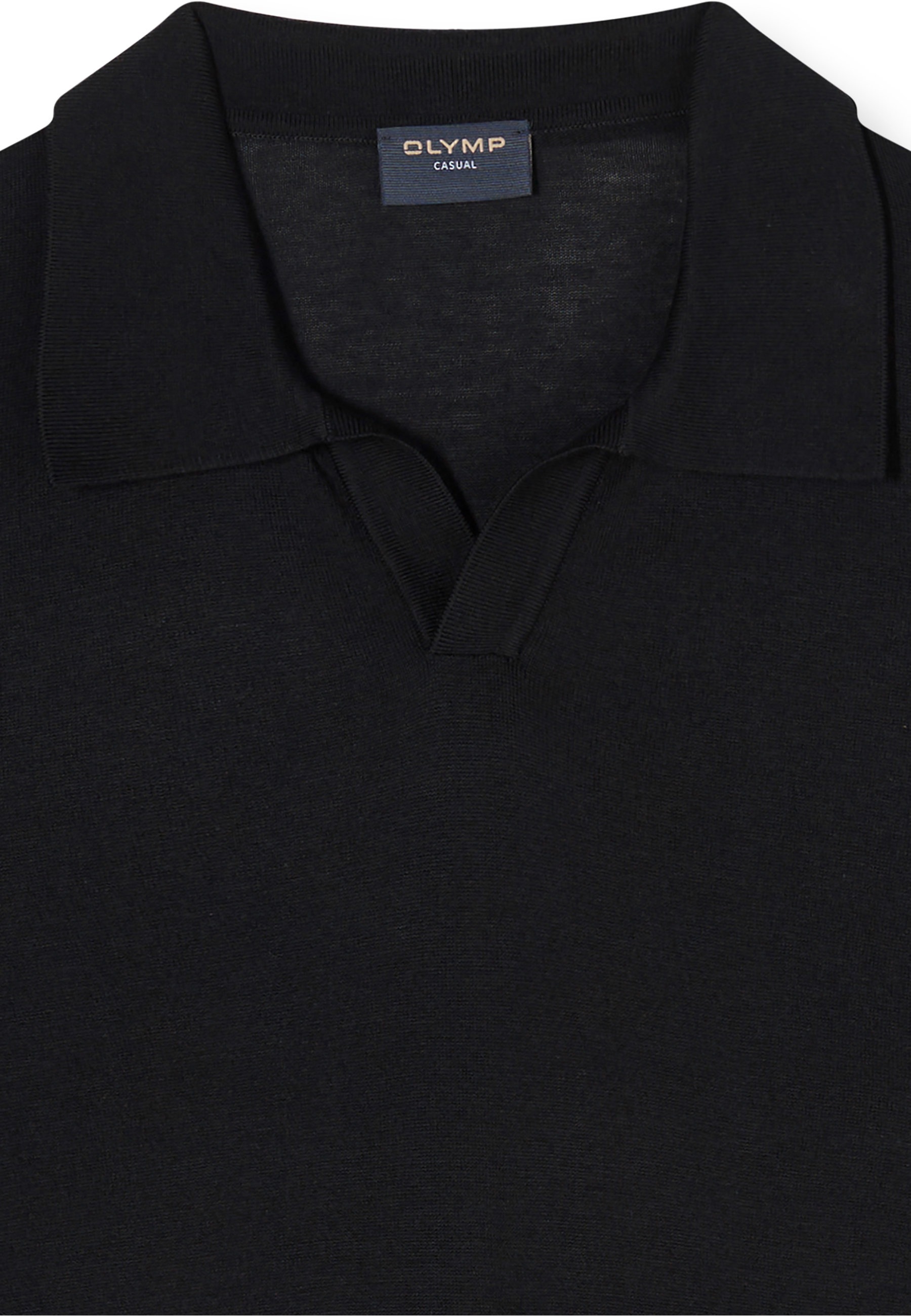 OLYMP Casual Strick Polo Shirt Black XXL 3