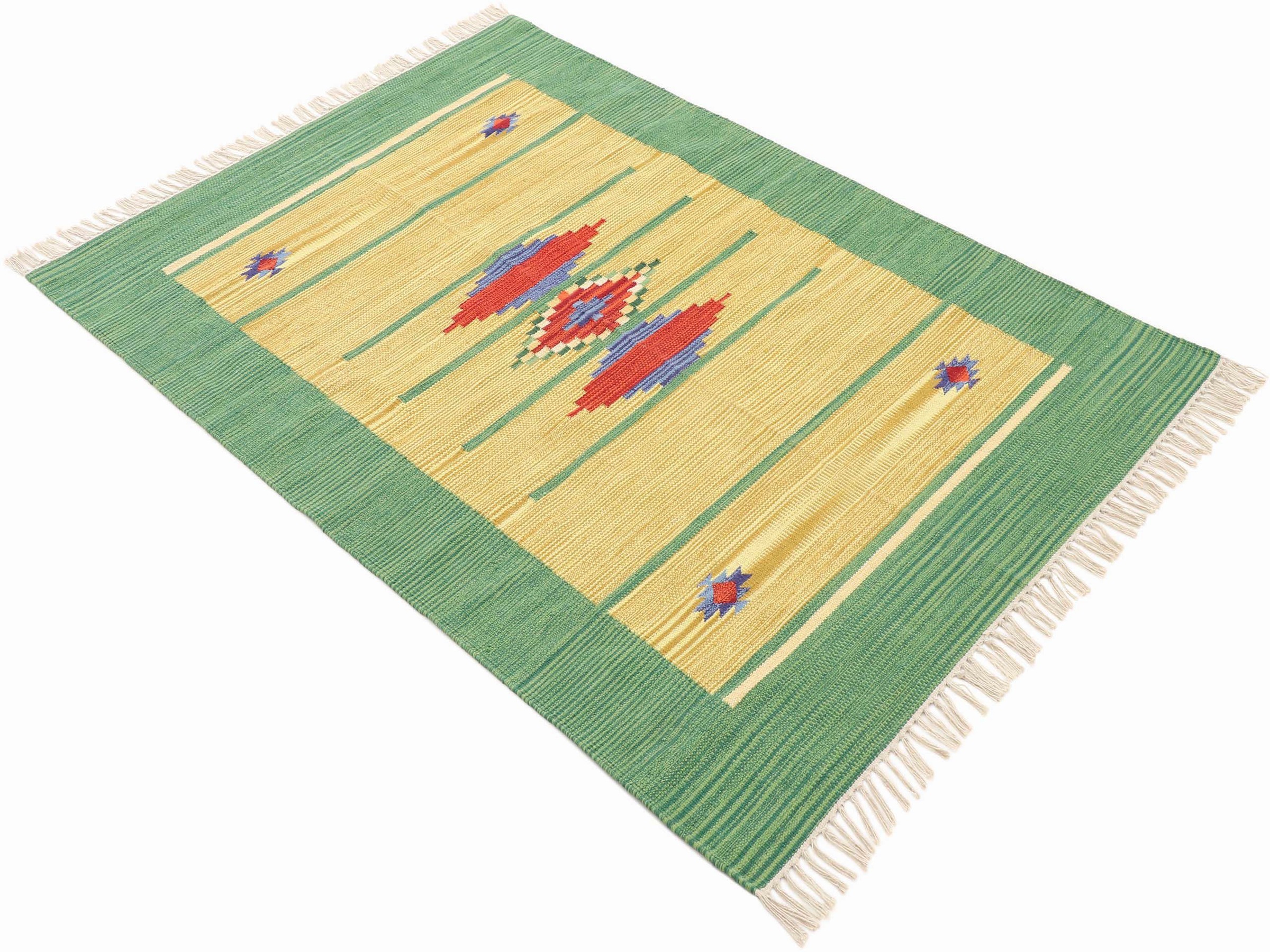 carpetfine Teppich »Kelim Nilay«, rechteckig, 5 mm Höhe