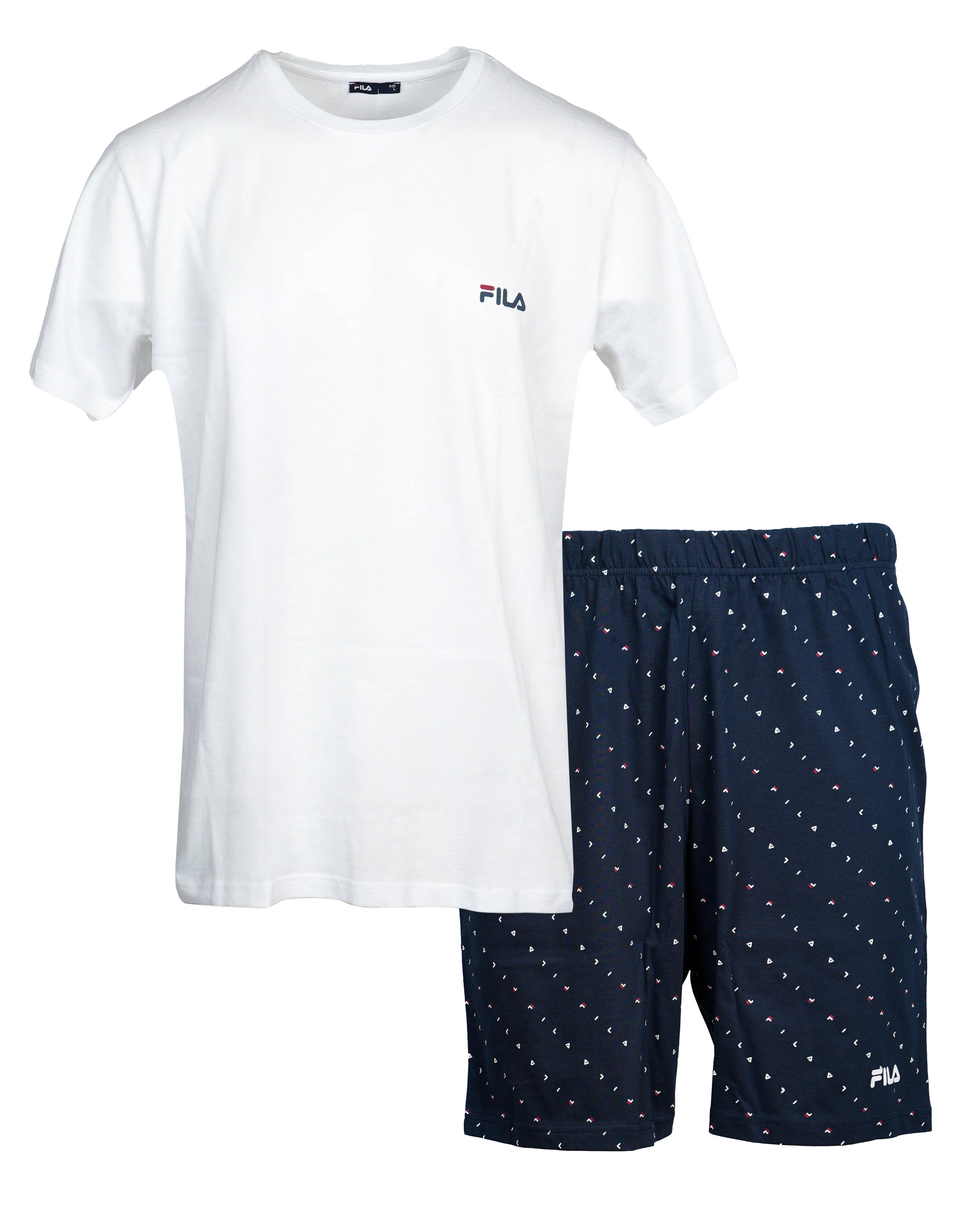 Fila Shorty "MAN JERSEY PYJAMAS", 2 Stk. Hose gepunktet mit Gummizug, Shirt günstig online kaufen