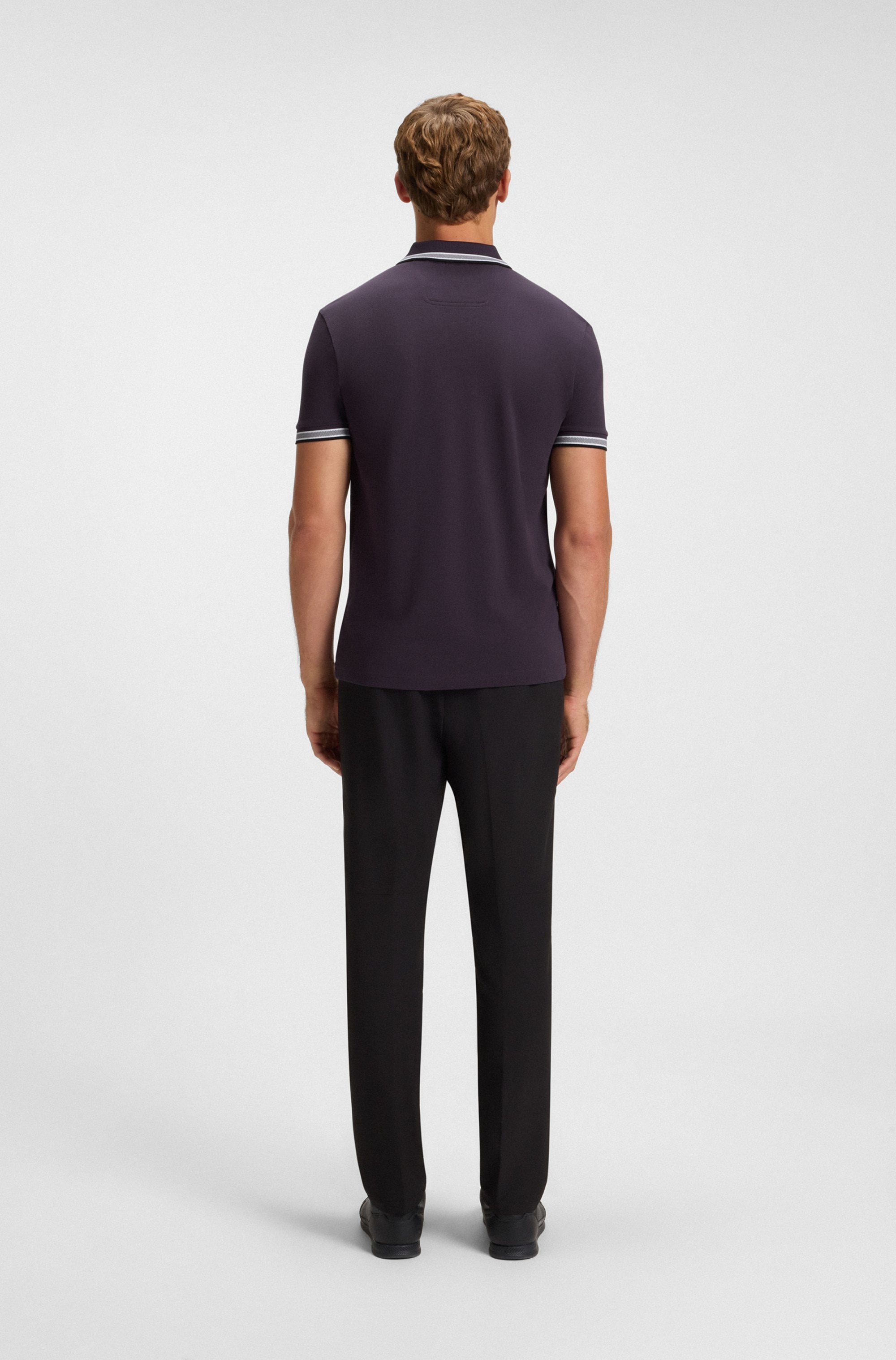 BOSS GREEN Poloshirt »Paddy Regular Fit« atmungsaktive Piqué-Webstruktur, Flachstrickkragen, gerader Schnitt