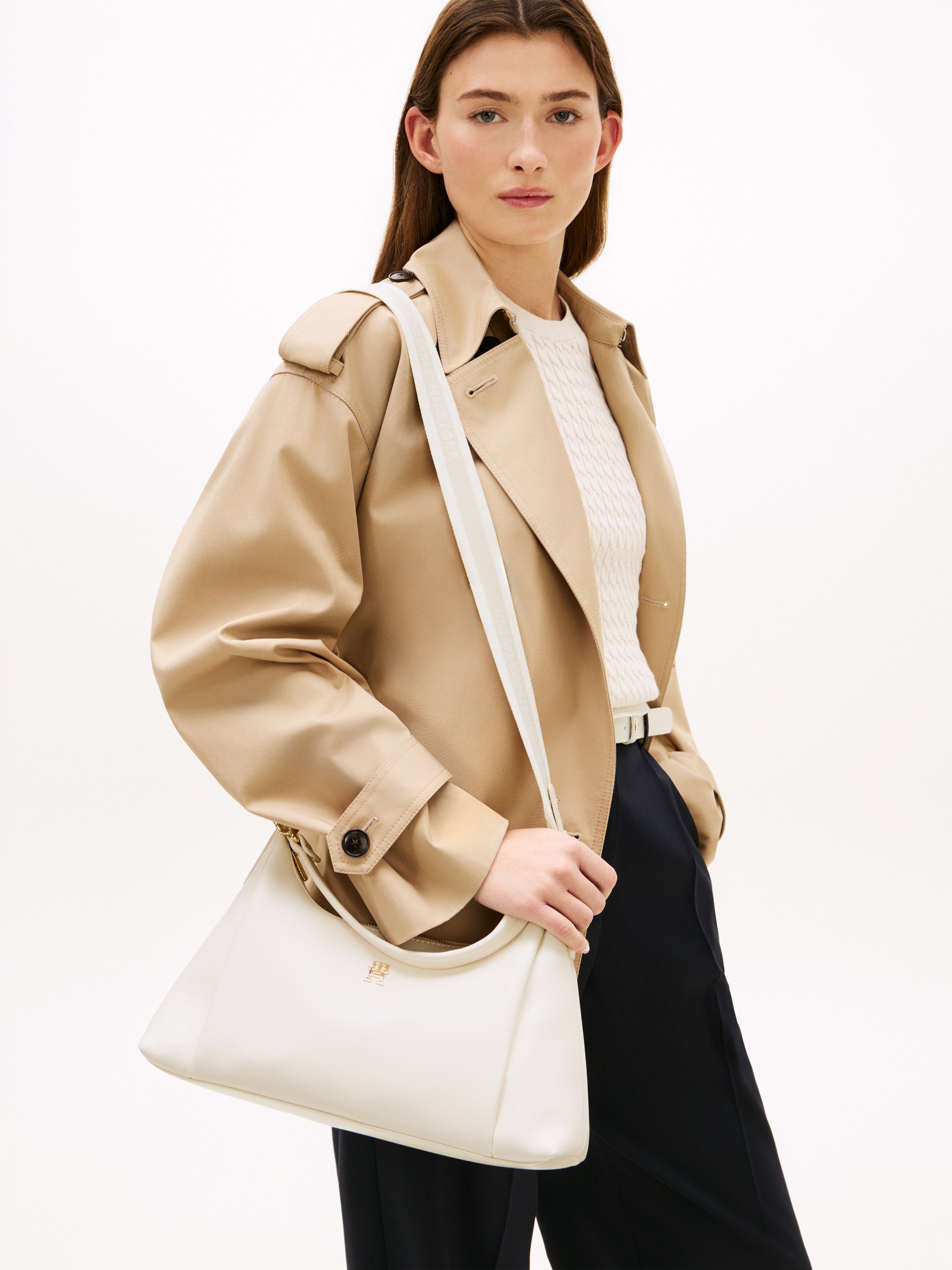 Tommy Hilfiger Schultertasche "TH ESSENTIAL SHOULDER BAG" Damen Umhängetasc günstig online kaufen