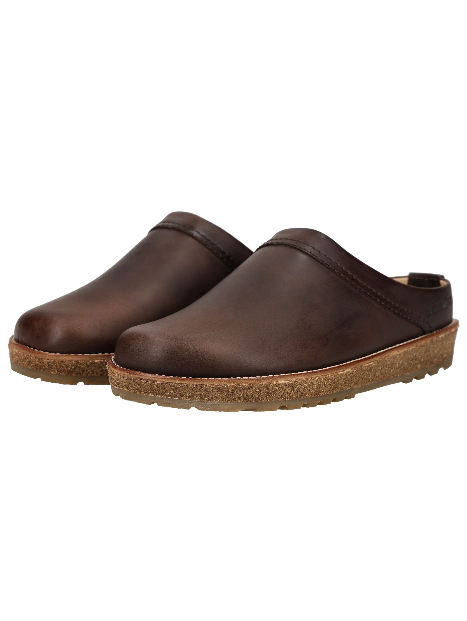 Haflinger Leather Slipper Dark Brown 43 2