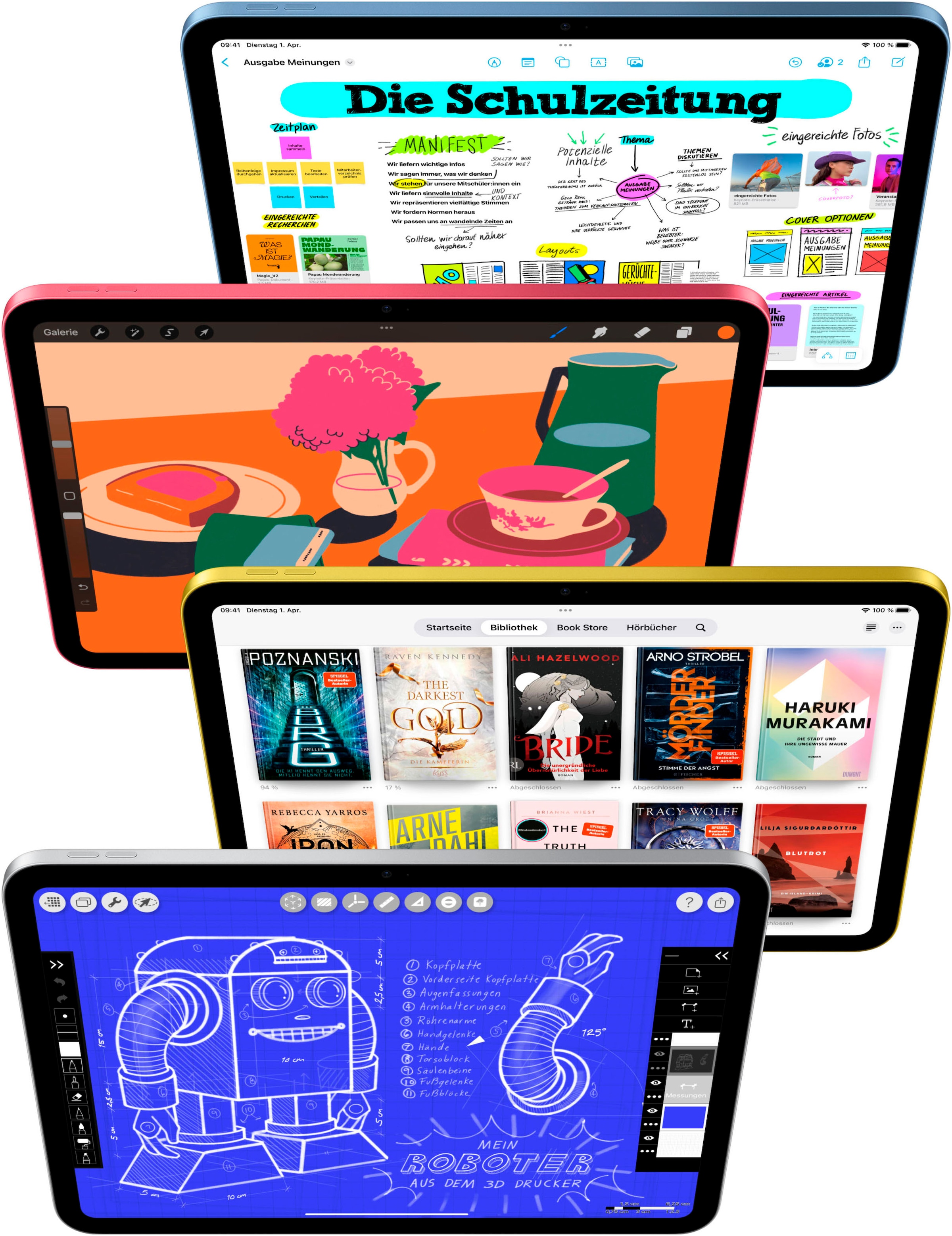 Apple Tablet »11" iPad Wi-Fi + Cellular (2025)«, (27,59 cm / 10,86 Zoll), iPadOS, Retina, 5G,)