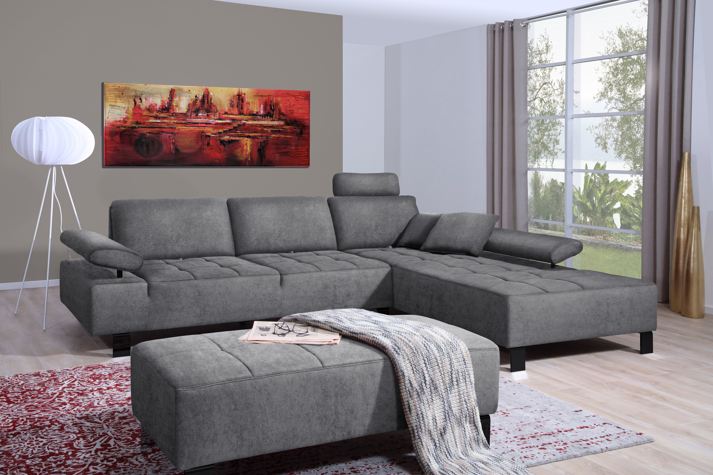 alina Sitzhocker »Royce«, 126 cm breit und 61 cm tief