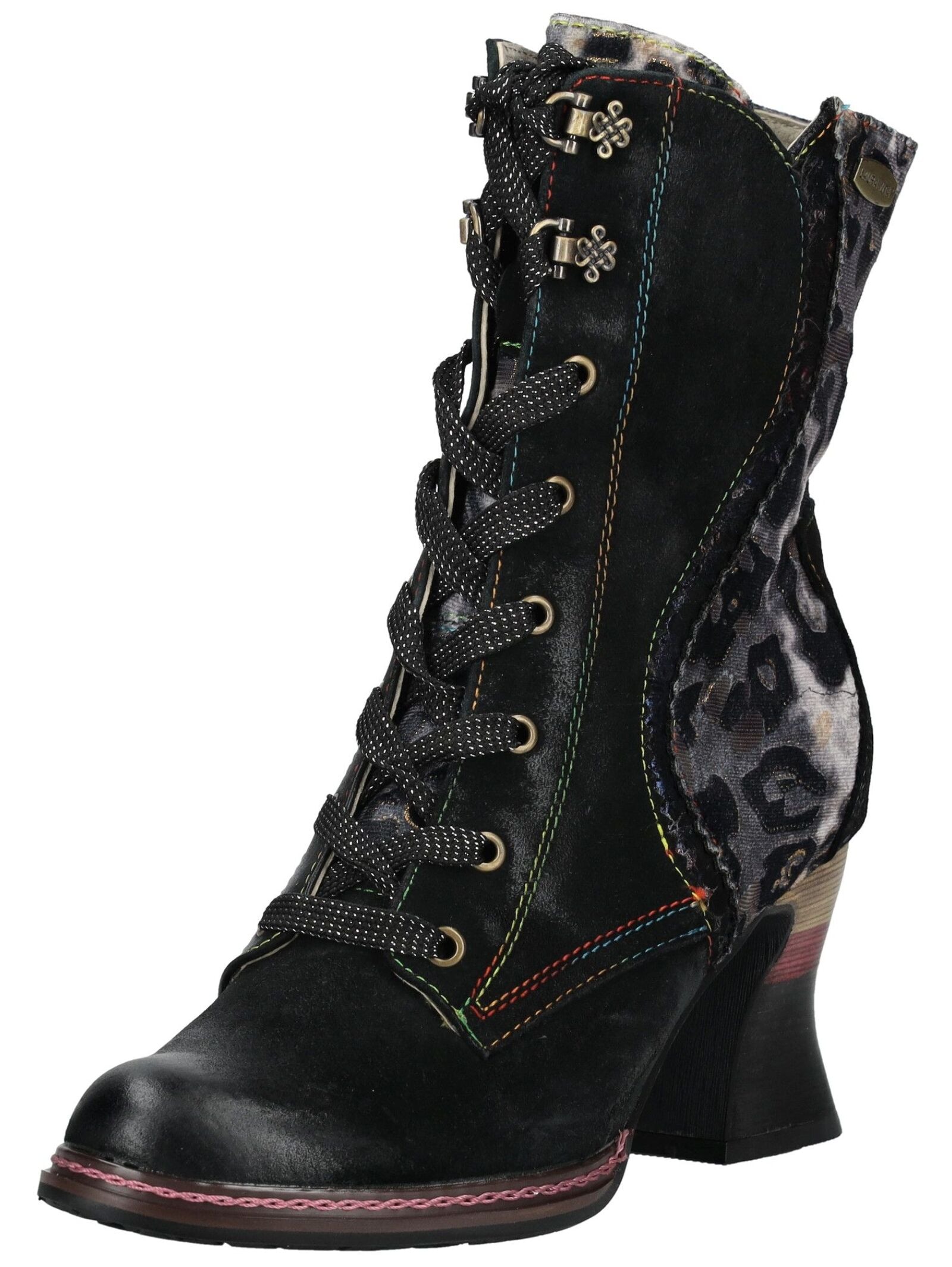LAURA VITA Schnürstiefelette "LAURA VITA Stiefelette Leder/Textil" günstig online kaufen