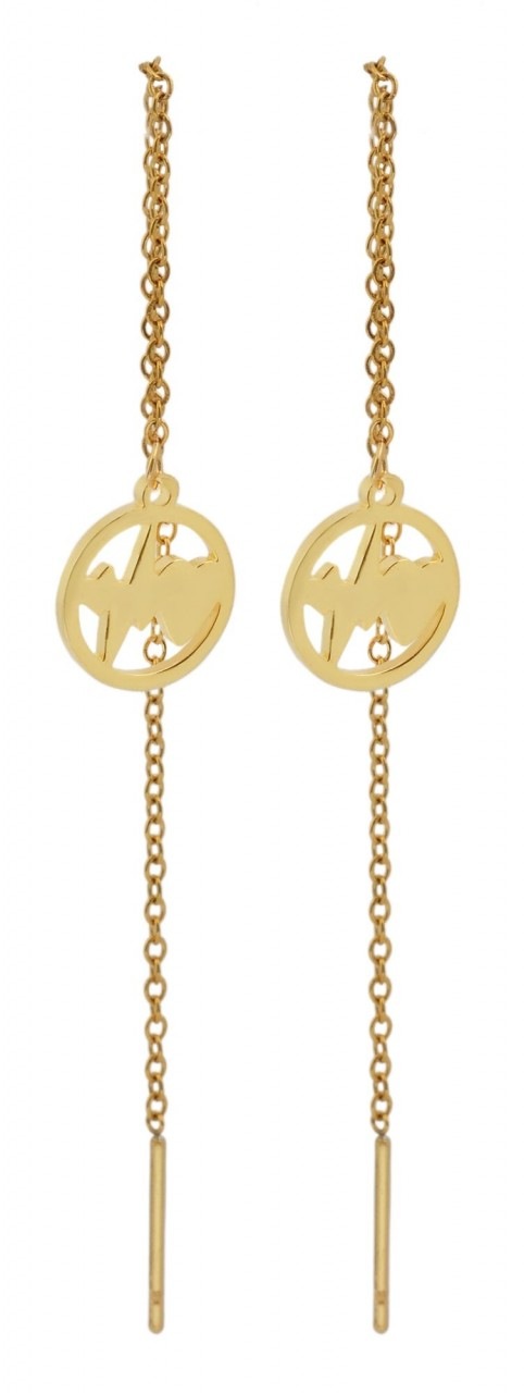 Adelia´s Paar Ohrhänger »Damen Ohrstecker aus Edelstahl mit Herz - - Ø 10 mm«