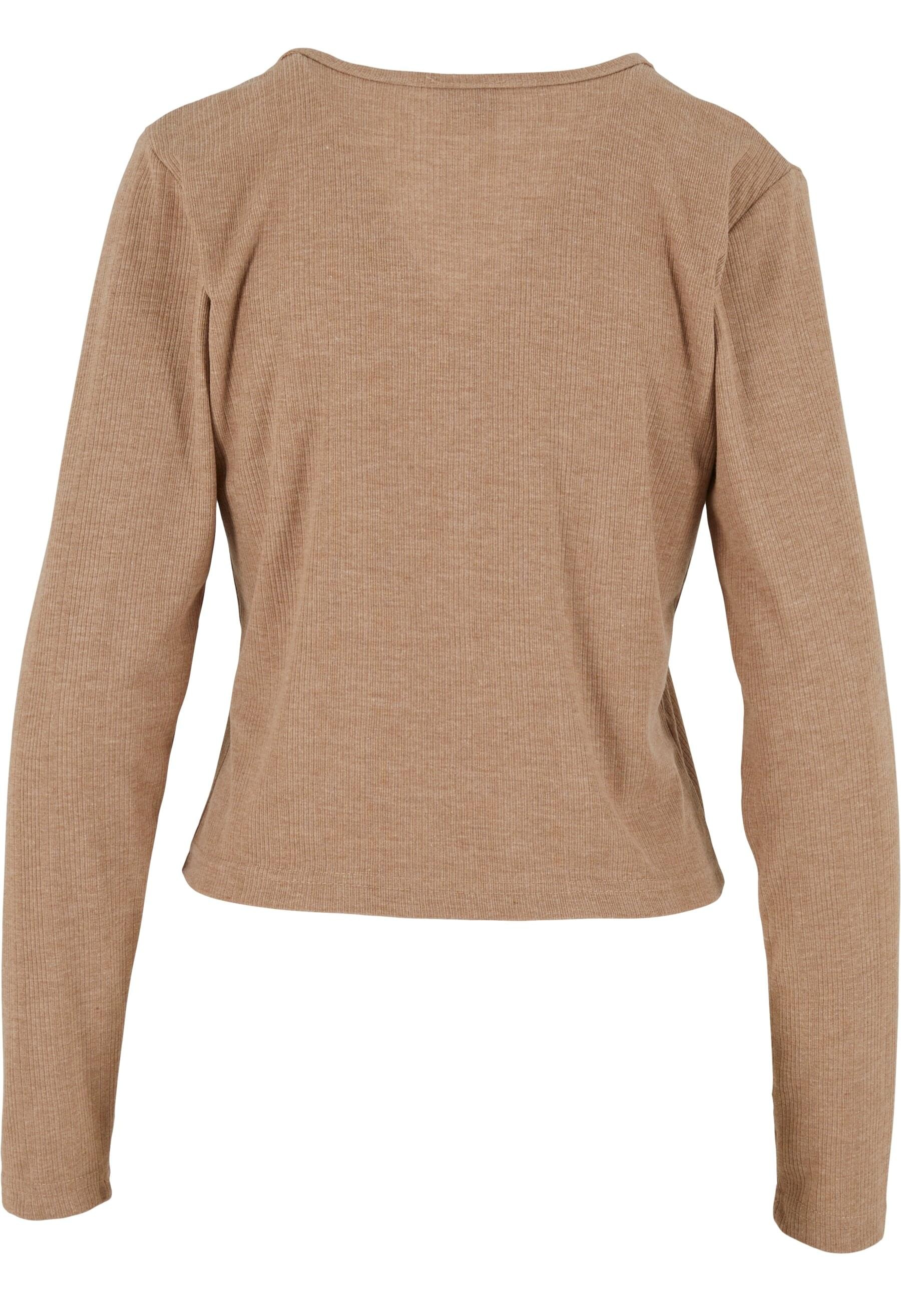 URBAN CLASSICS Strickjacke "Urban Classics Ladies Rib Cardigan" 1 Stk. günstig online kaufen