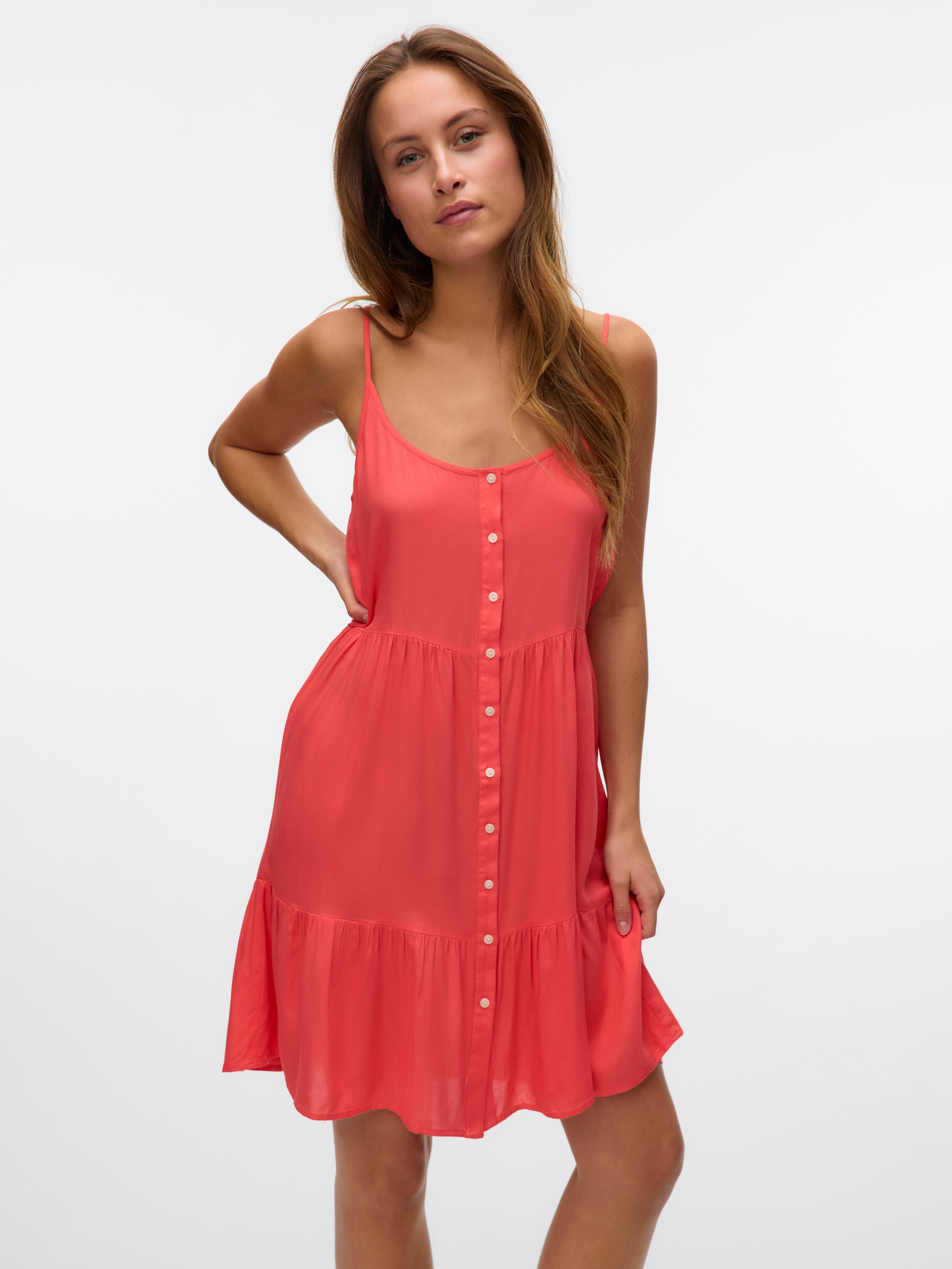 Vero Moda Trägerkleid "VMBUMPY SHORT SINGLET DRESS WVN GA NOOS" günstig online kaufen