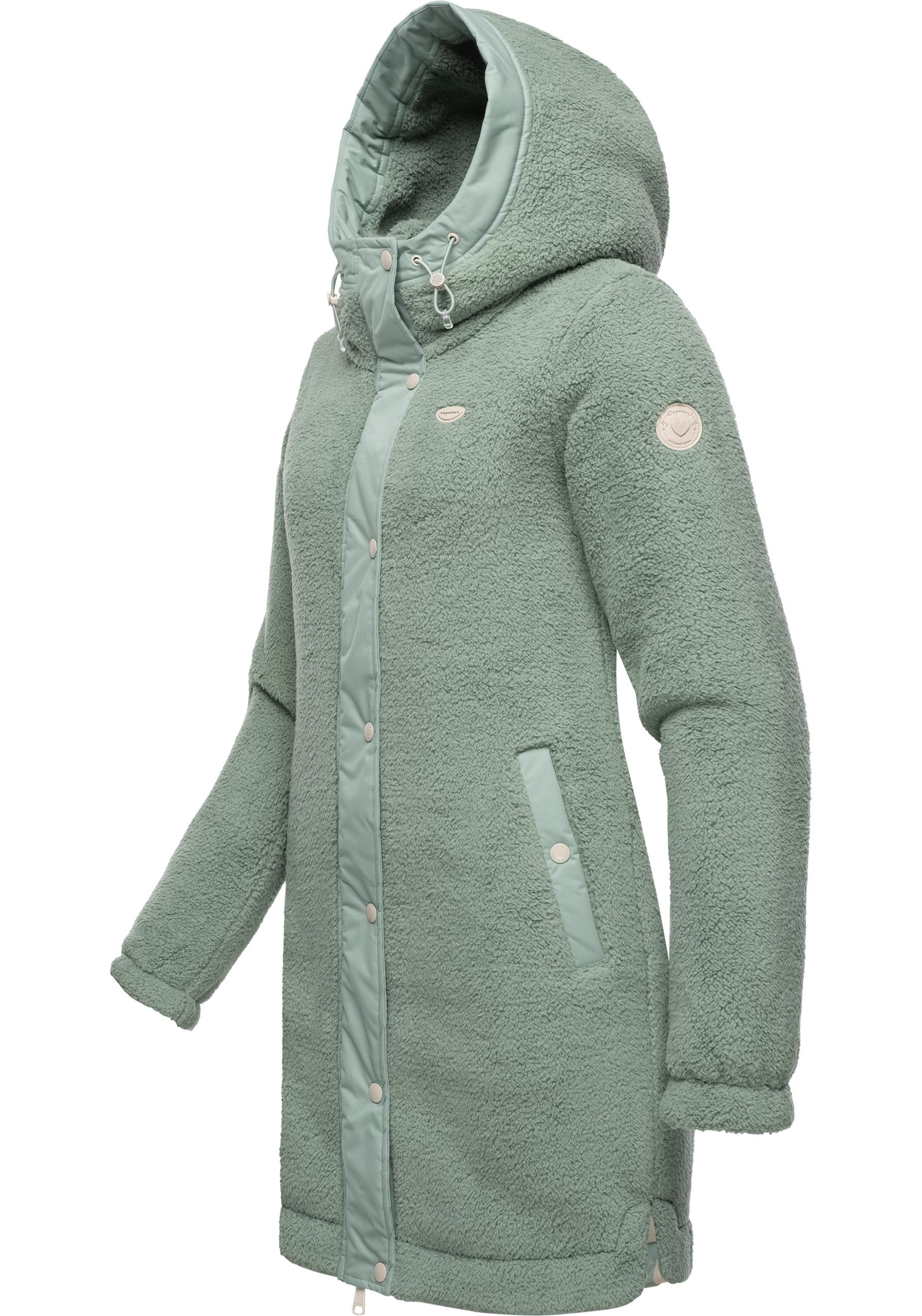 Ragwear Outdoorjacke »Cousy«, mit Kapuze, flauschige Übergangsjacke mit Teddyfell und Kapuze