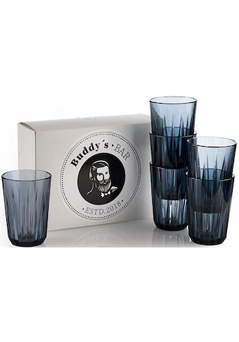 Becher »Buddy´s Bar«, (Set, 6 tlg.), 6er Set, Tritan Kunststoff, Kristallglas-Optik,...