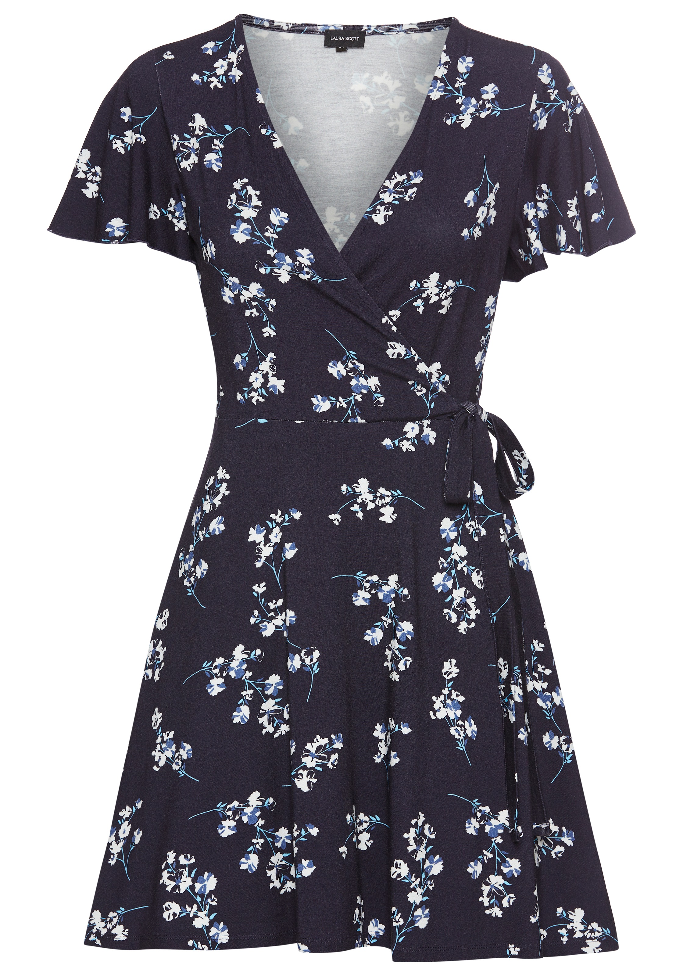 Thumbnail - Laura Scott Sommerkleid femininer Stil, für warme Tage, aus Single Jersey, Kurzarm