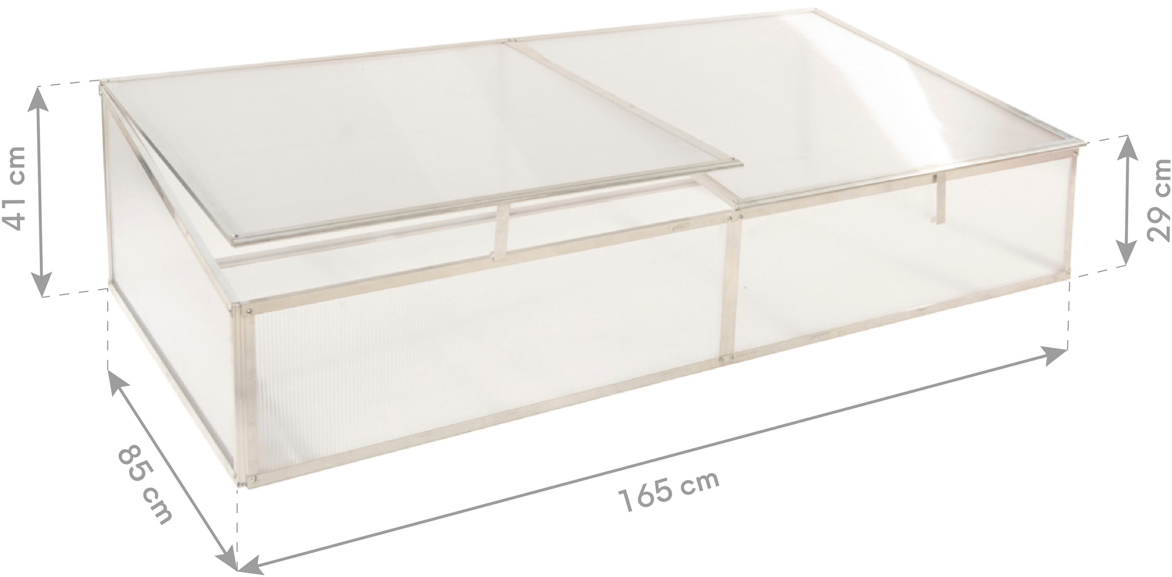 WESTMANN Frühbeetaufsatz »Genus 170« BxTxH: 165x85x41 cm