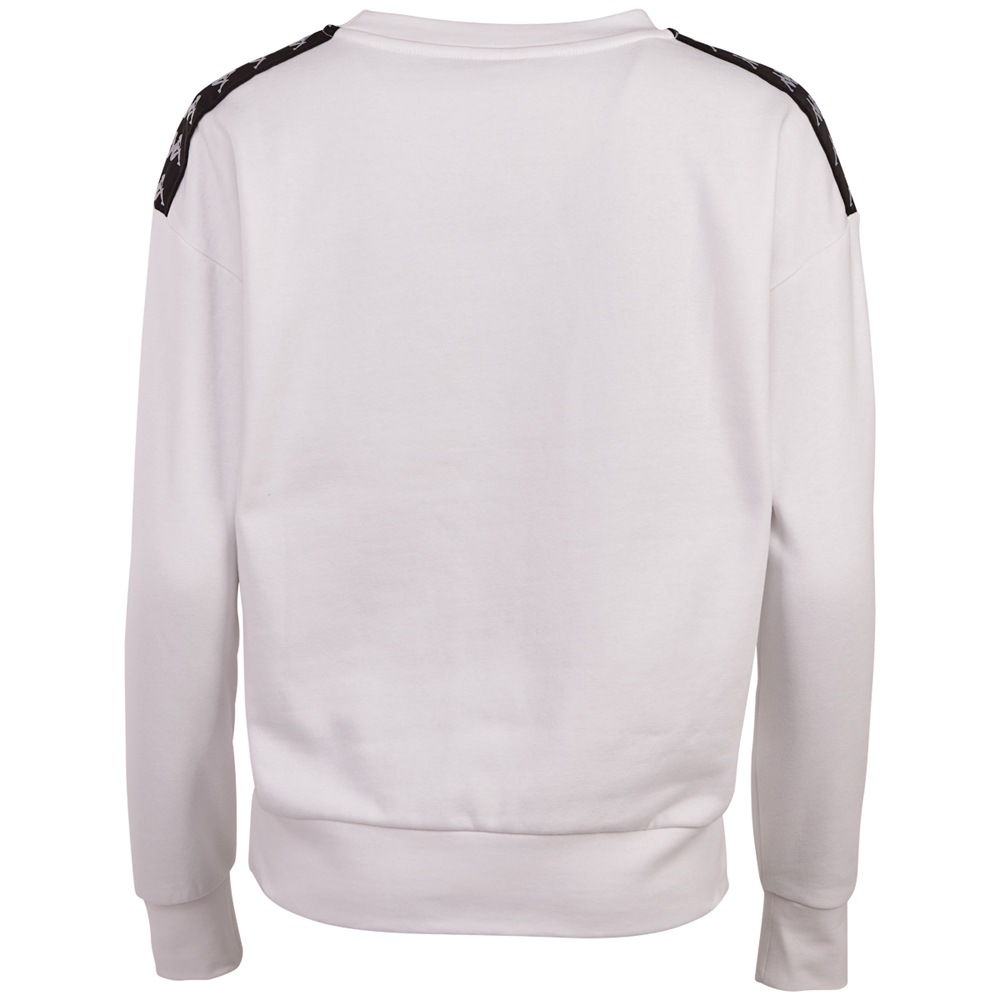 Kappa Sweatshirt, - mit hochwertigem Jacquard Logoband an den Schultern