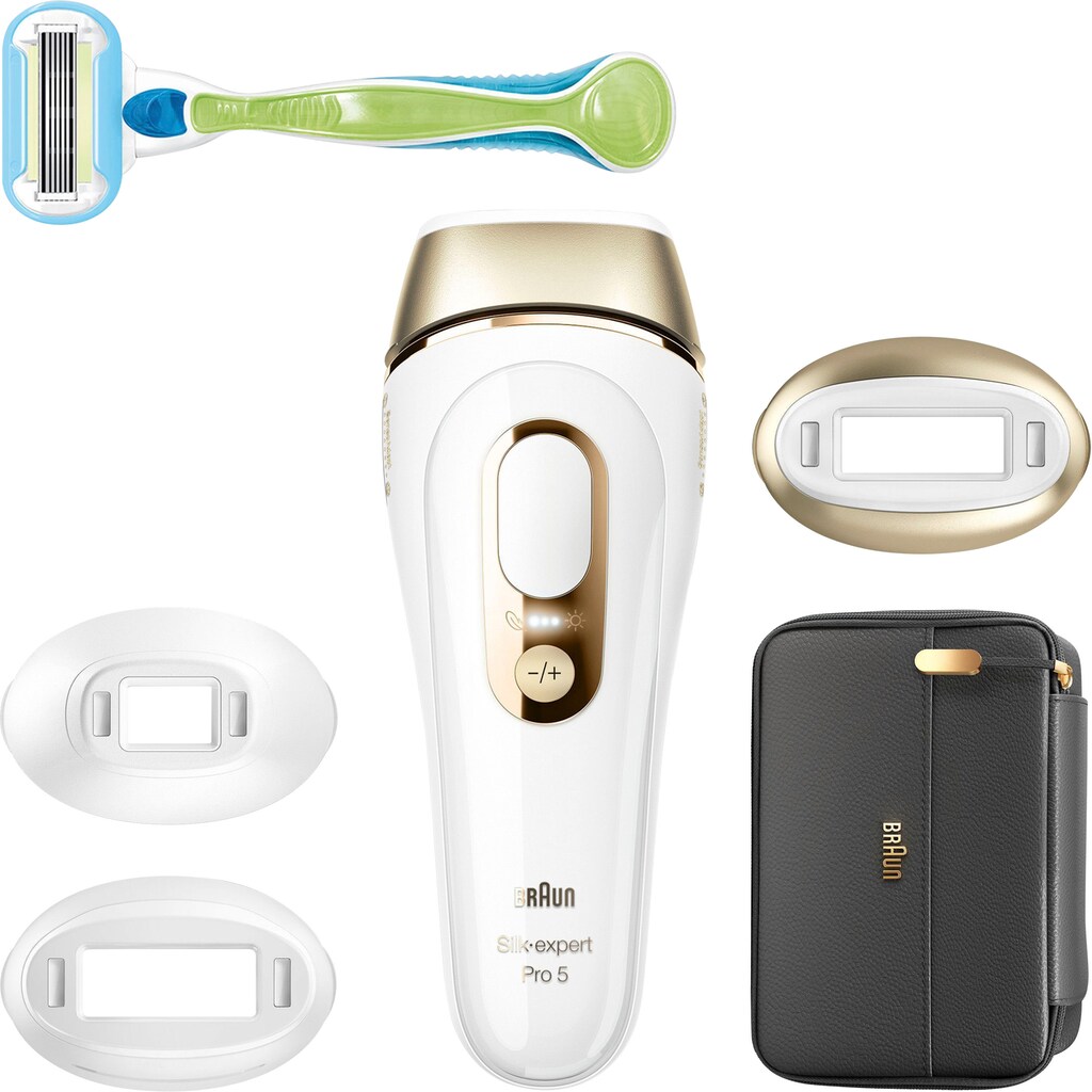 Braun IPL-Haarentferner »Silk-Expert Pro 5 PL5243 IPL«, 400.000 Lichtimpulse, Skin Pro 2.0 Sensor