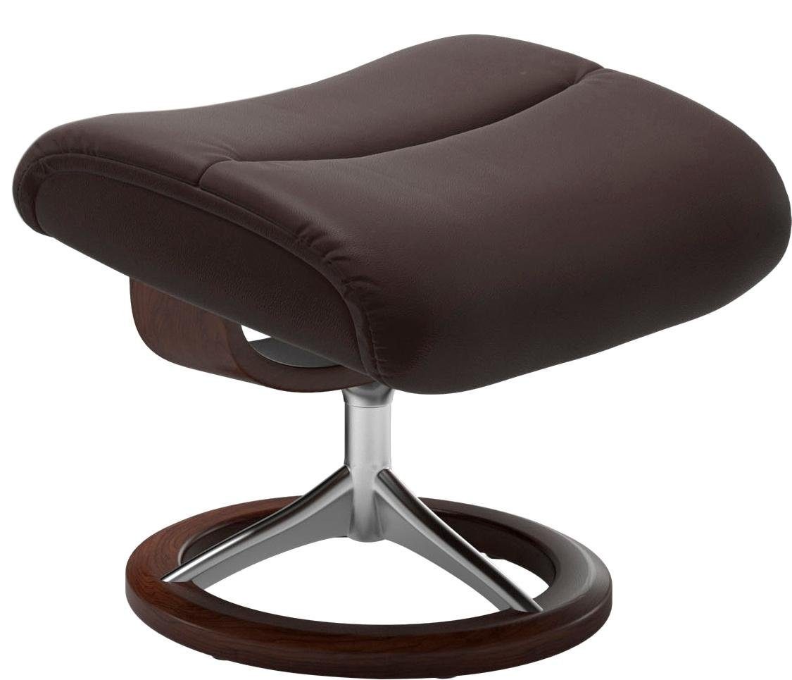 Thumbnail - Stressless Relaxsessel "View" Set, Relaxsessel mit Hocker, mit Signature Base, Größe S,Gestell Braun