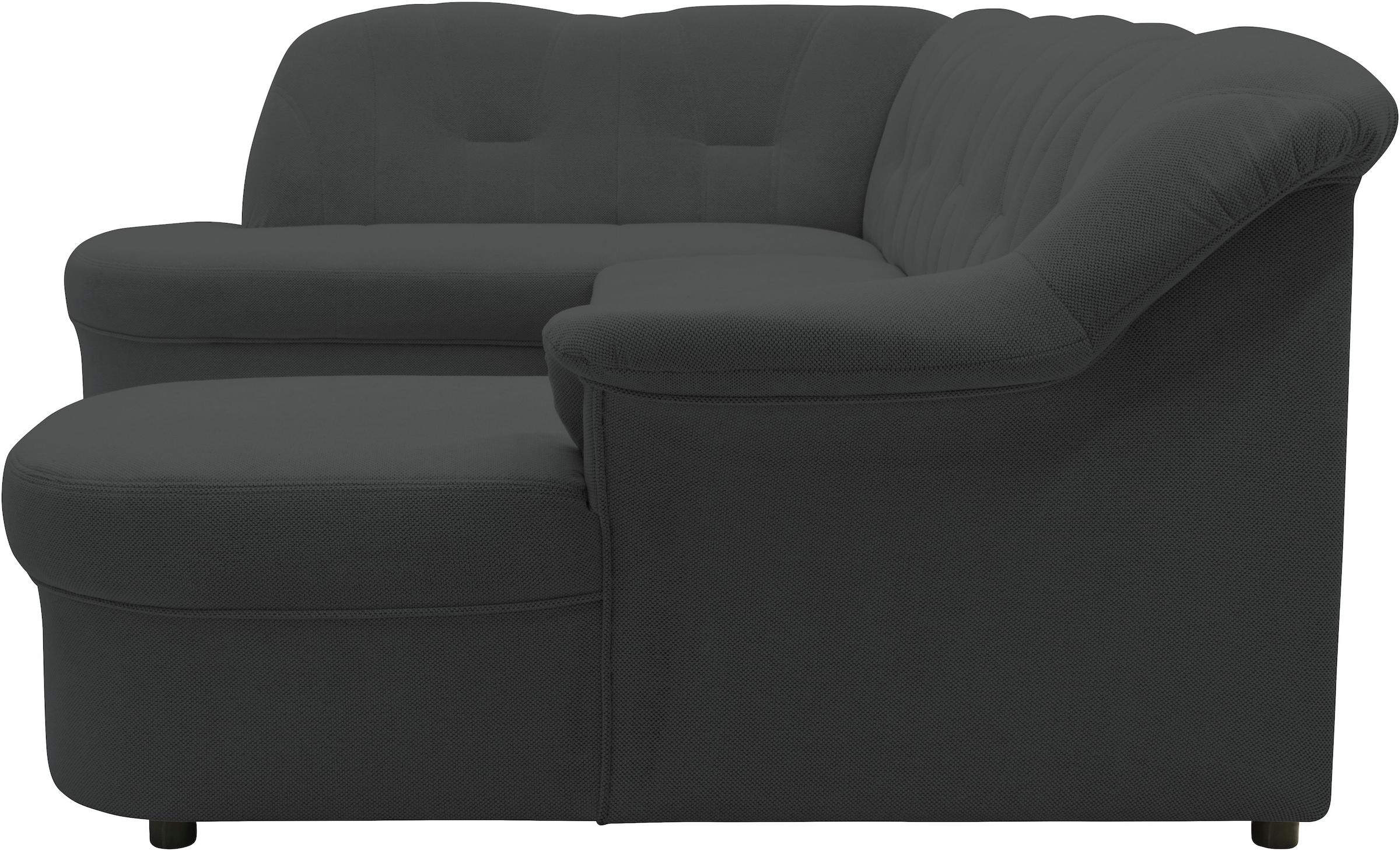 DOMO collection Wohnlandschaft »Flores auch in Leder-Bezug, B/T/H: 293/180/86 cm, U-Form«, (3 St.), wahlweise mit Bettfunktion, wahlweise mit Federkern