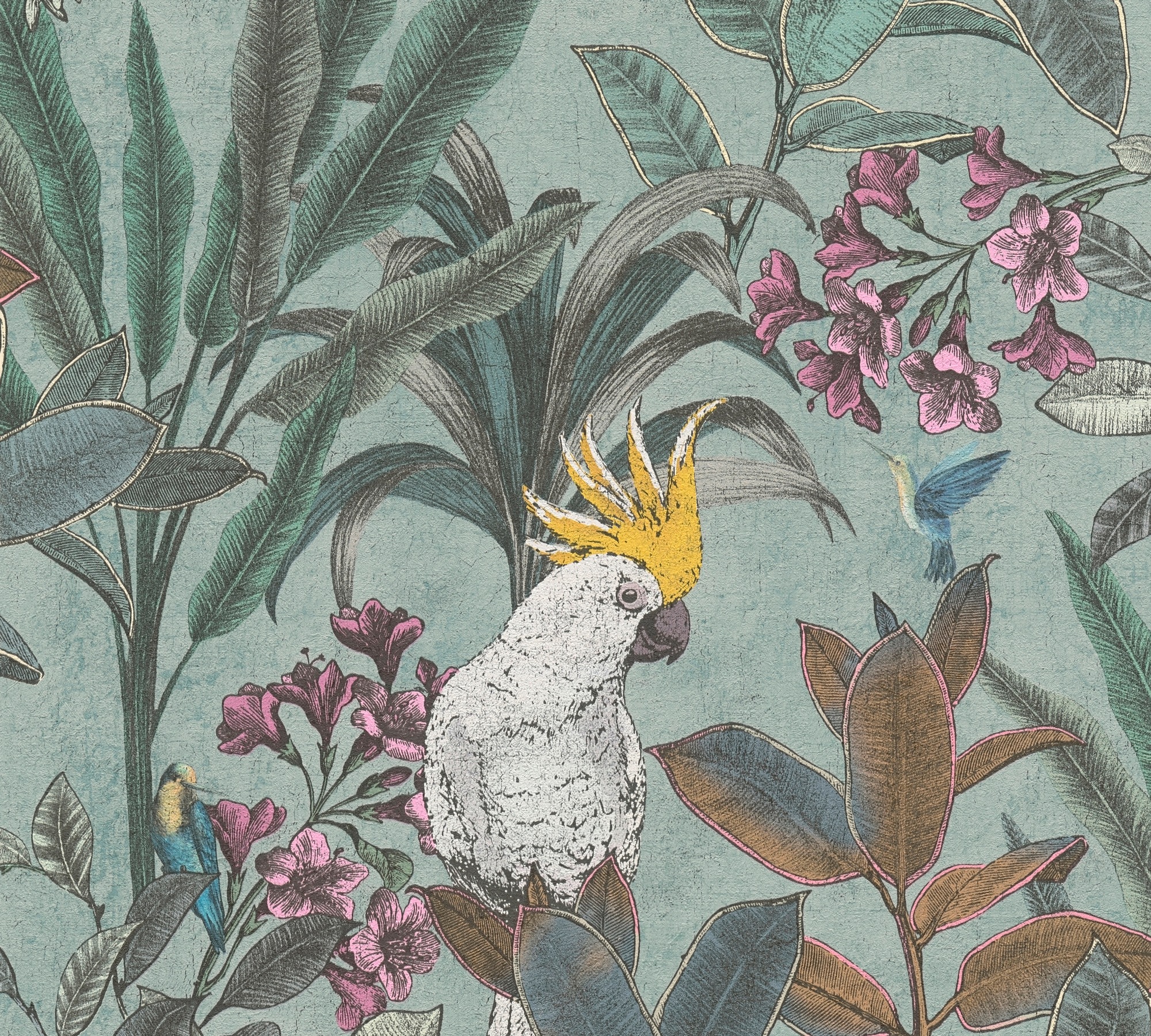 Thumbnail - A.S. Création Vliestapete "PintWalls II Dschungel-Tapete Mustertapete Papagei Tiere" matt strukturiert Vliestapete Tiere...