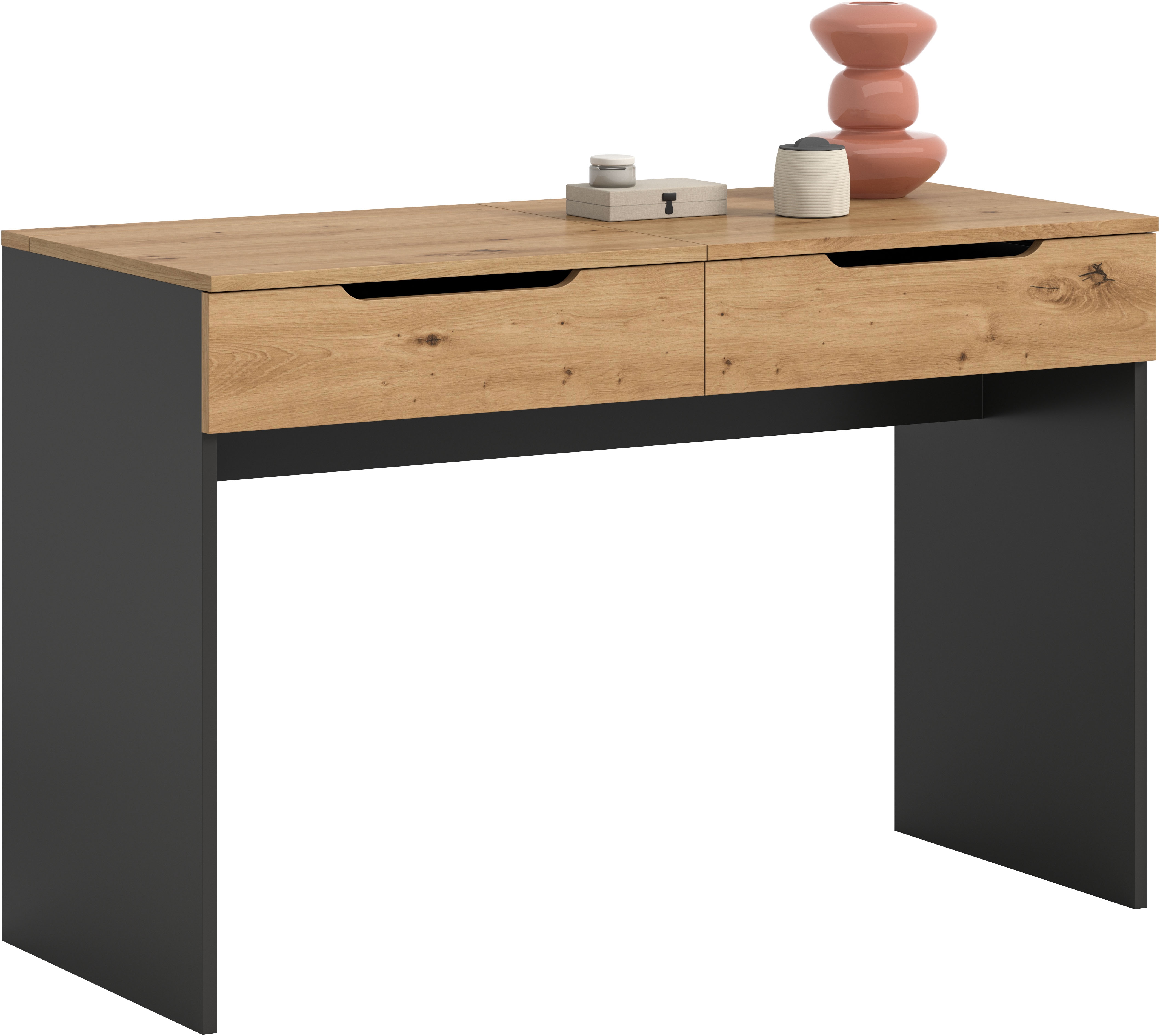 Home affaire Schminktisch "REHAT, TOPSELLER, Breite 115cm, 1 Schubkasten, Klappe inkl. Spiegel" Konsolentisch, Tisch, Klapptisch, Anrichte, Sekretär, Kommode