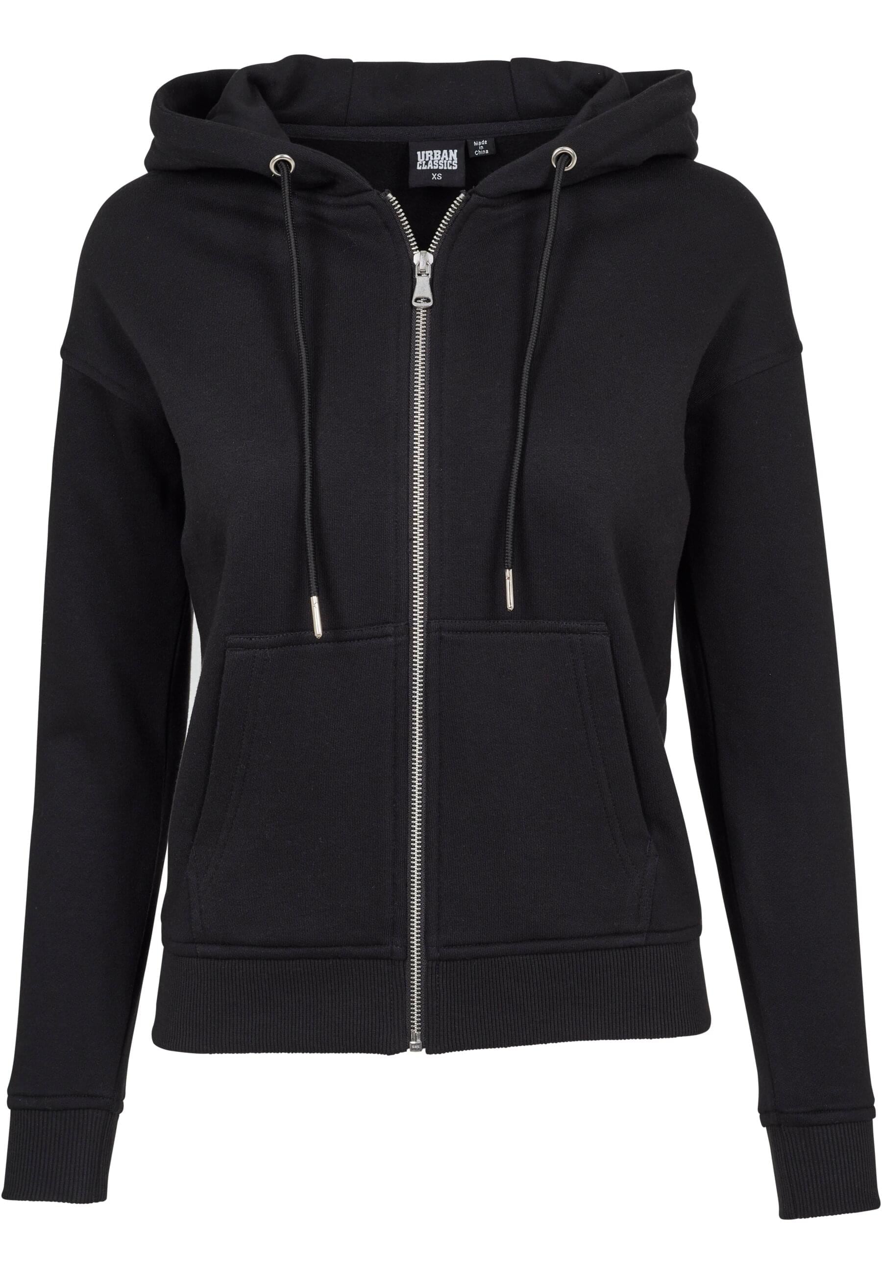 URBAN CLASSICS Sweatjacke "Urban Classics Damen Ladies Classic Zip Hoody", günstig online kaufen