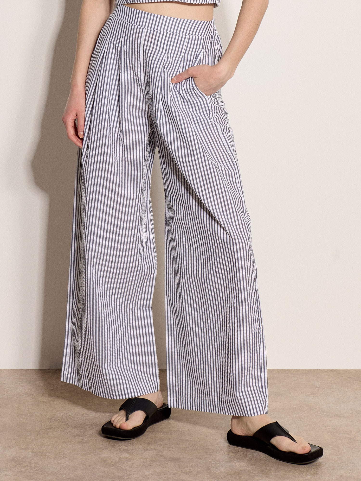 Apricot Palazzohose »Crop-Shirt«  mit Streifen