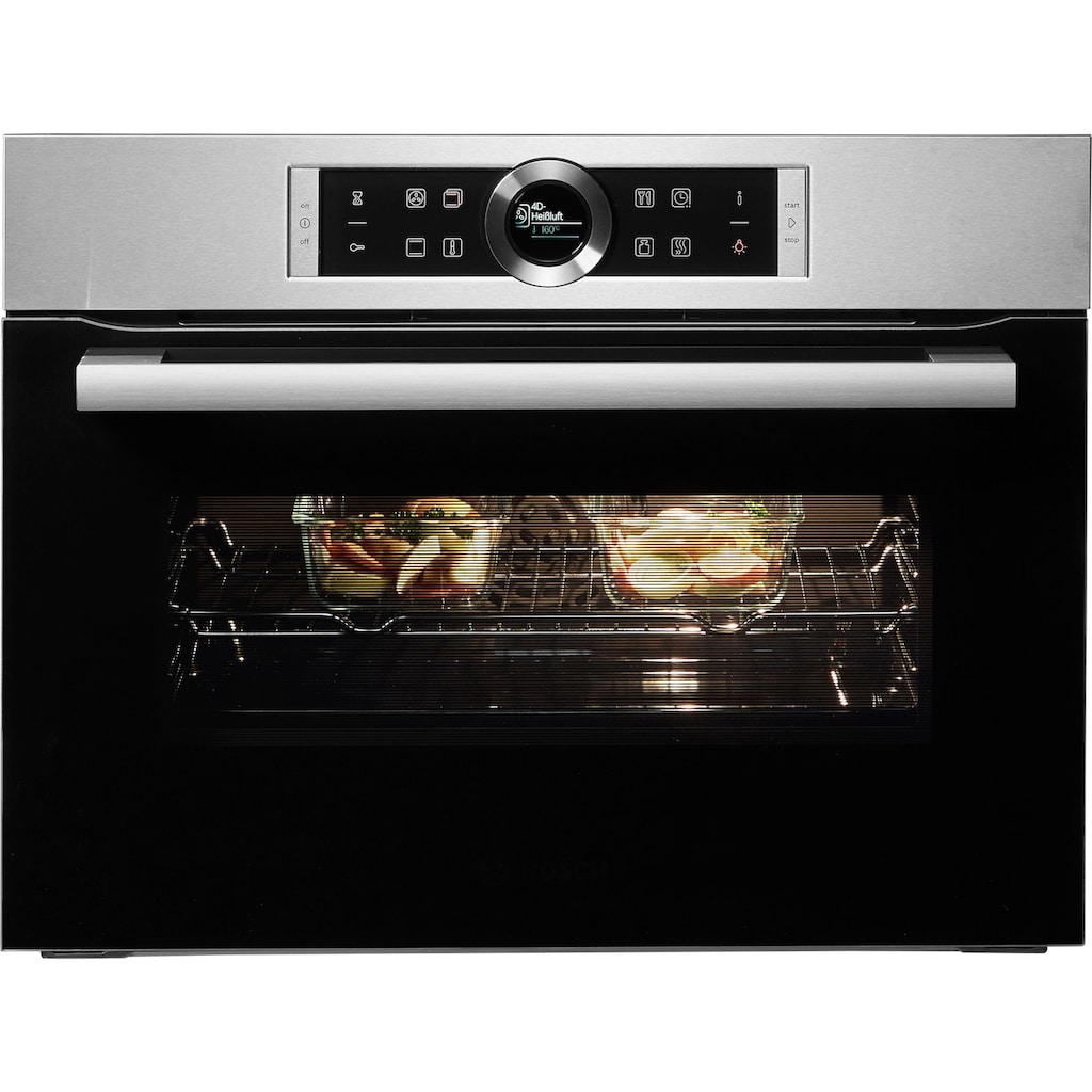 BOSCH Einbaubackofen »CBG635BS3«, 8, CBG635BS3, mit Teleskopauszug nachrüstbar, ecoClean Direct