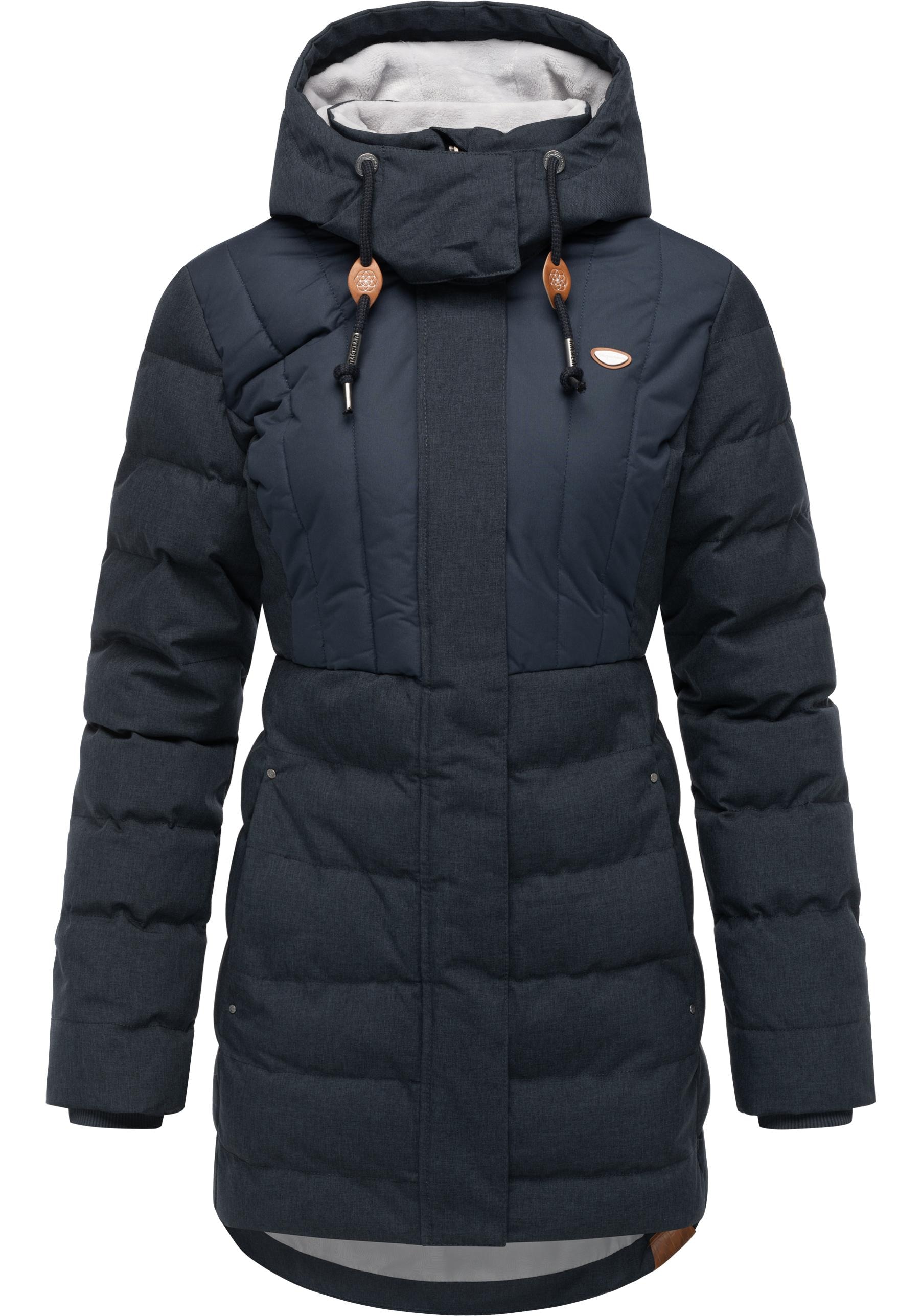 Ragwear Winterjacke »Ashanta Block«, mit Kapuze, Wasserdichter gesteppter Winterparka mit gefütterter Kapuze