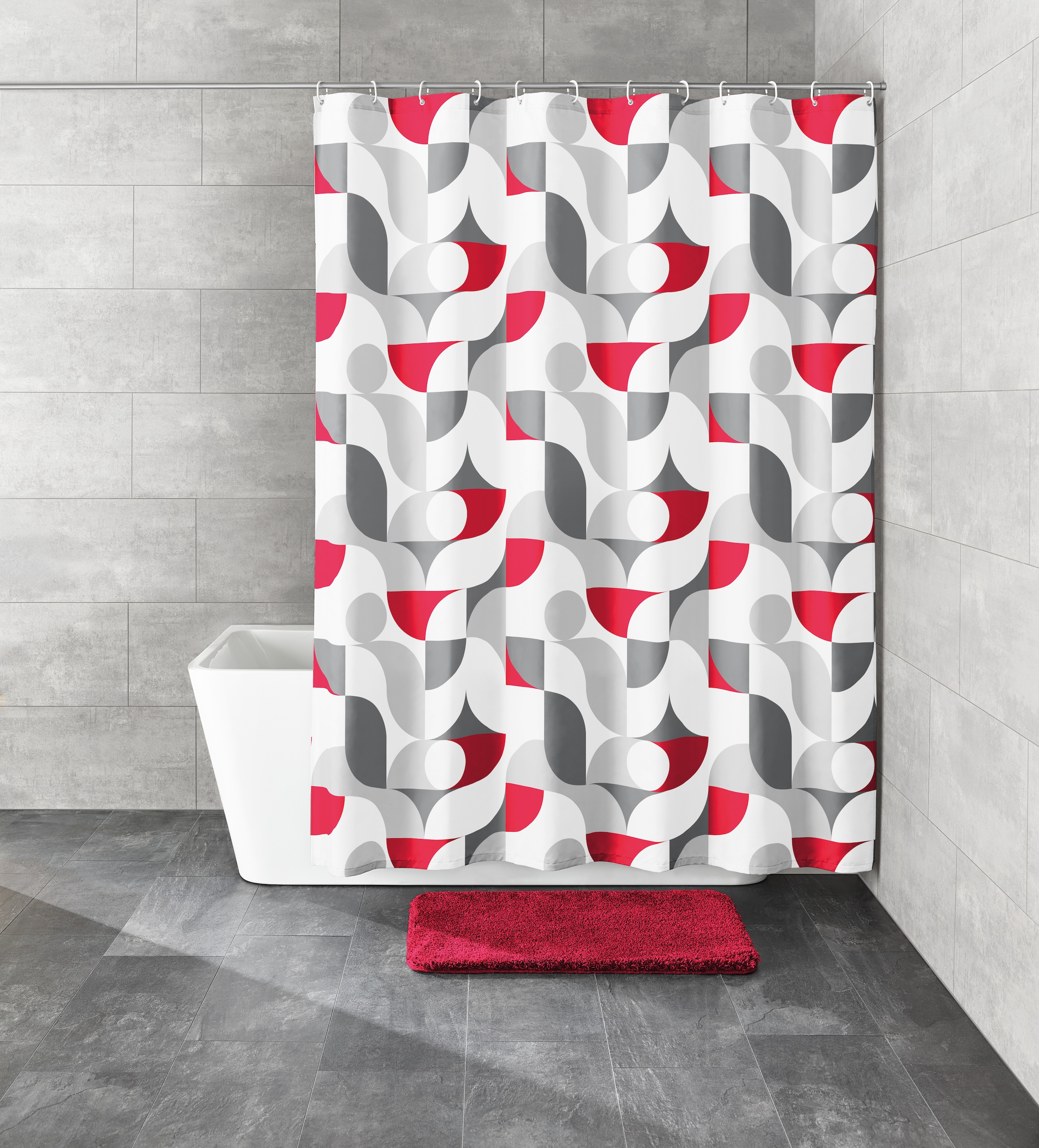 Kleine Wolke Duschvorhang "Tess" Breite 180 cm Set günstig online kaufen