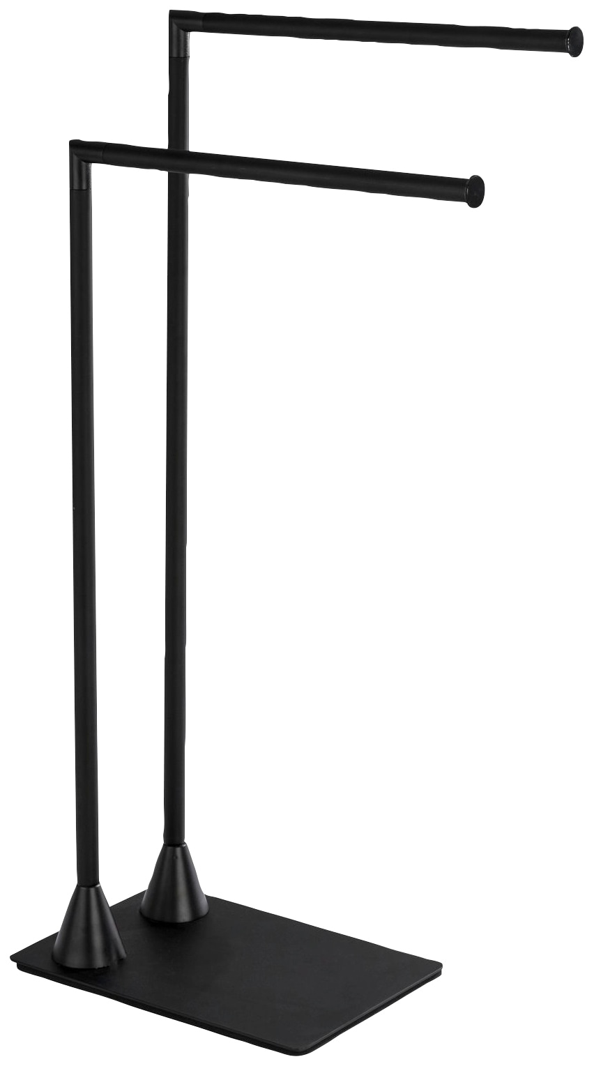 WENKO Handtuchständer "Hella" aus Stahl mit 2 Stangen, für Handtücher und K günstig online kaufen