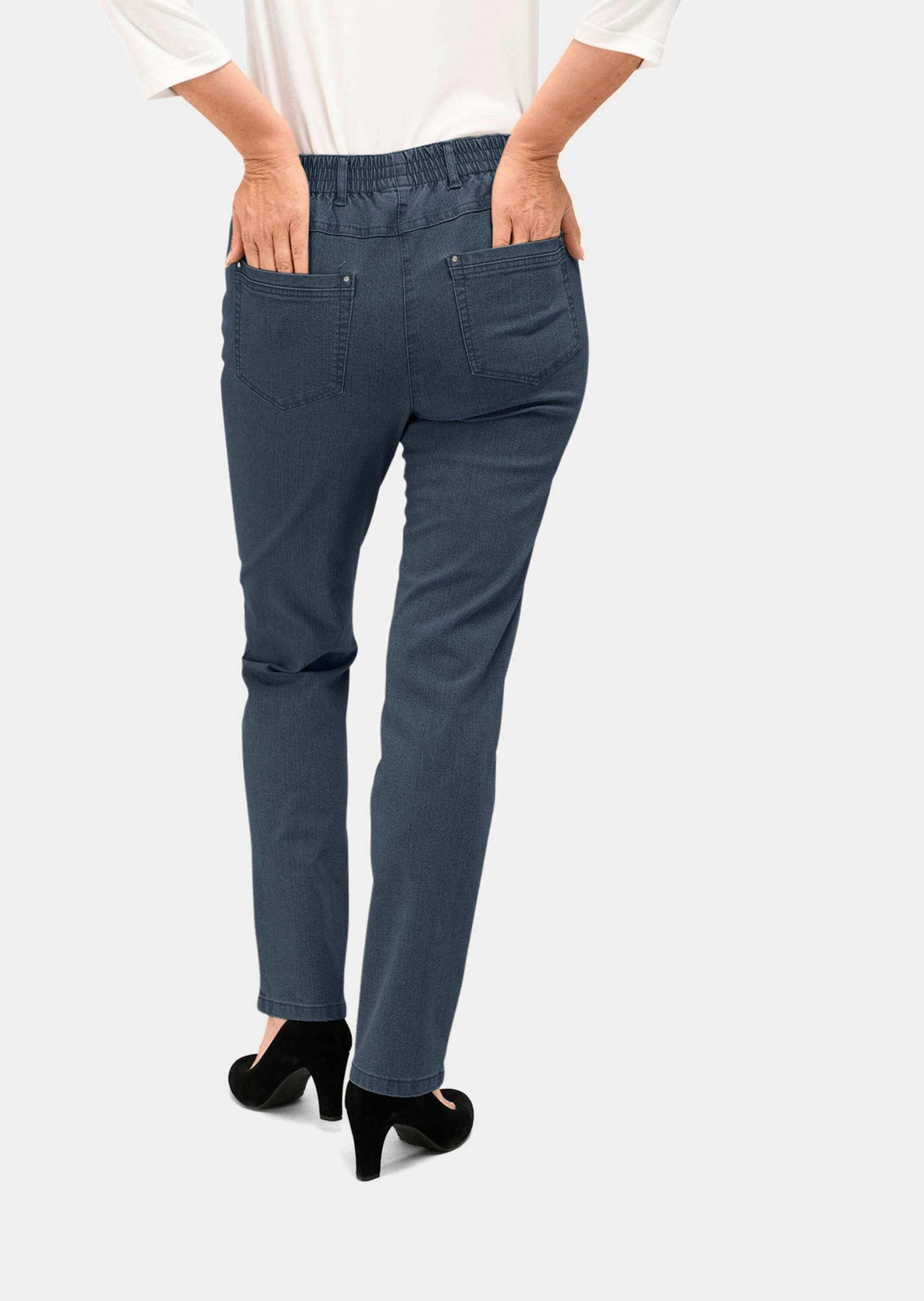 GOLDNER Regular-fit-Jeans »Jeansschlupfhose MARTHA Klassische Jeansschlupfhose MARTHA«