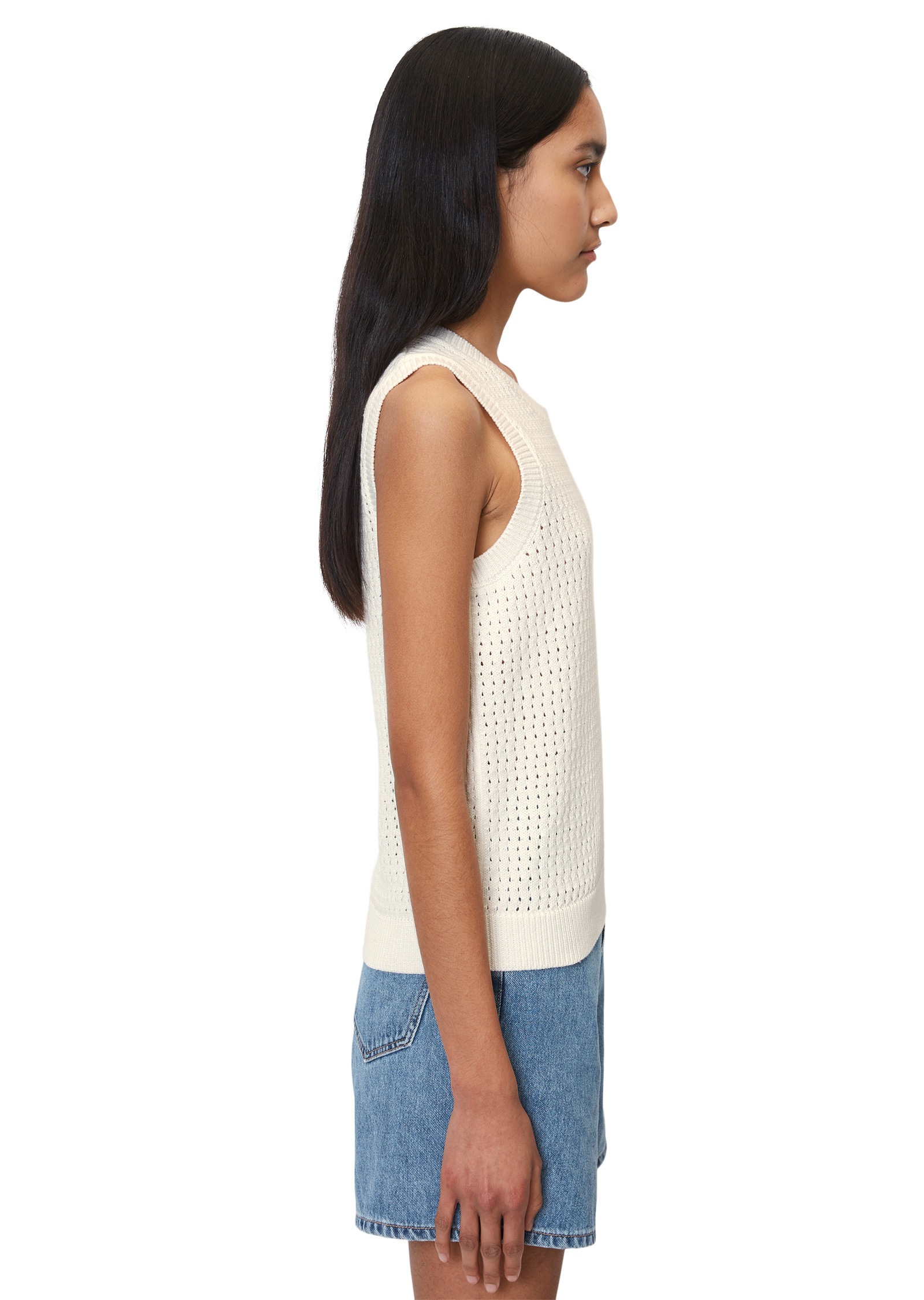 Marc O'Polo DENIM Rundhalspullover »aus Organic Cotton-Garn«