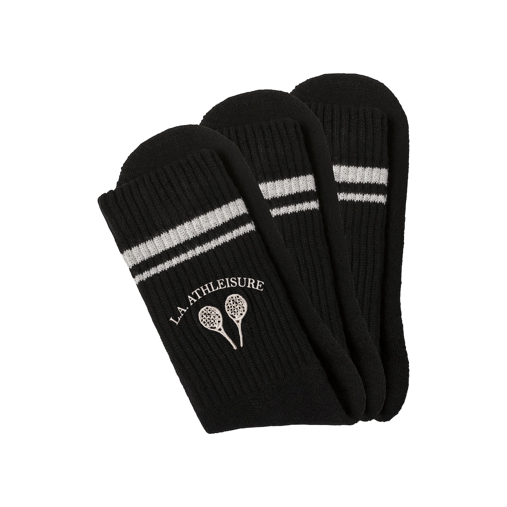 LASCANA ACTIVE Tennissocken, (Packung, 3 Paar)