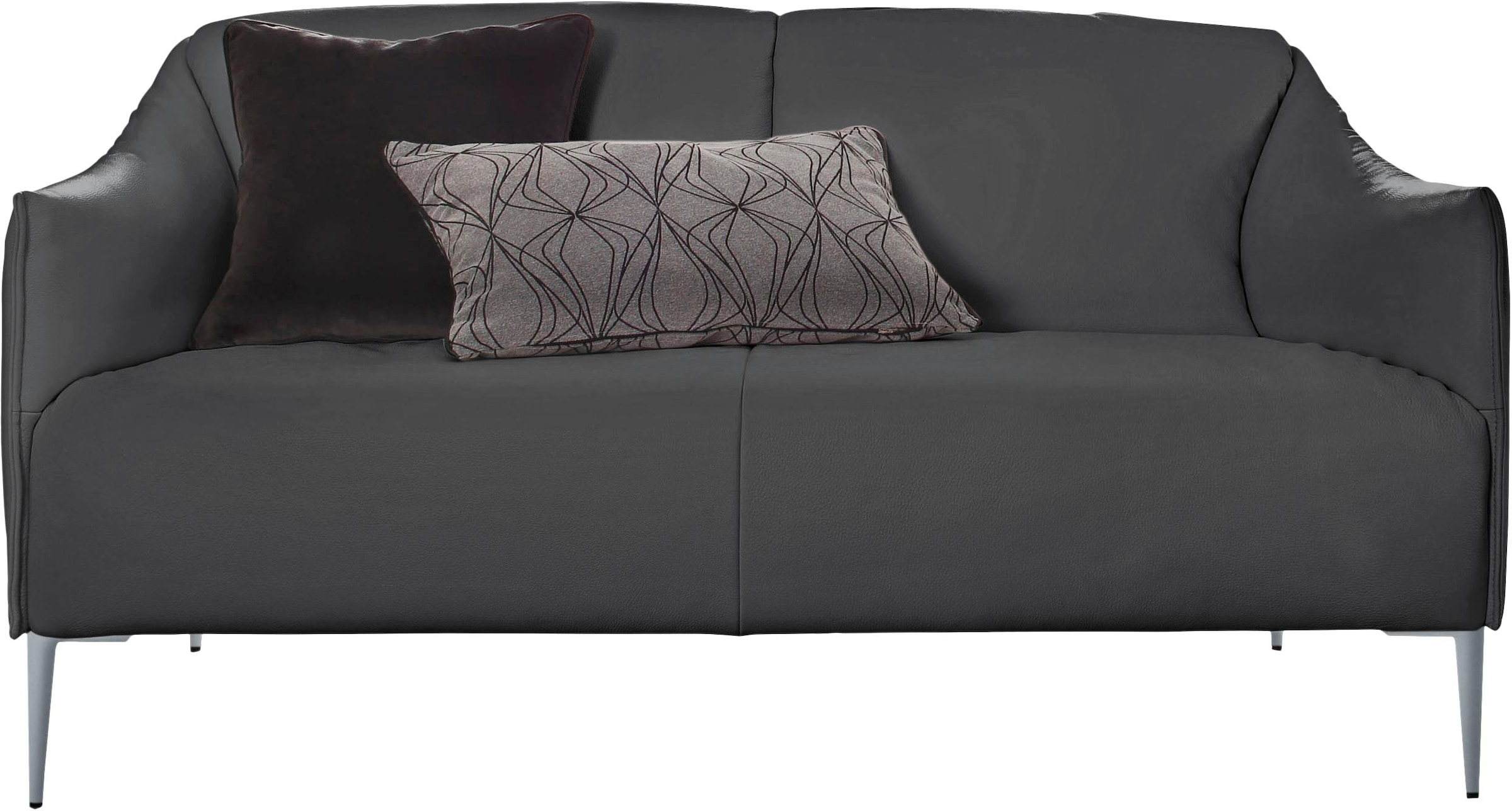 W.SCHILLIG 2-Sitzer »sally«, mit Metallfüßen in Silber matt, Breite 154 cm
