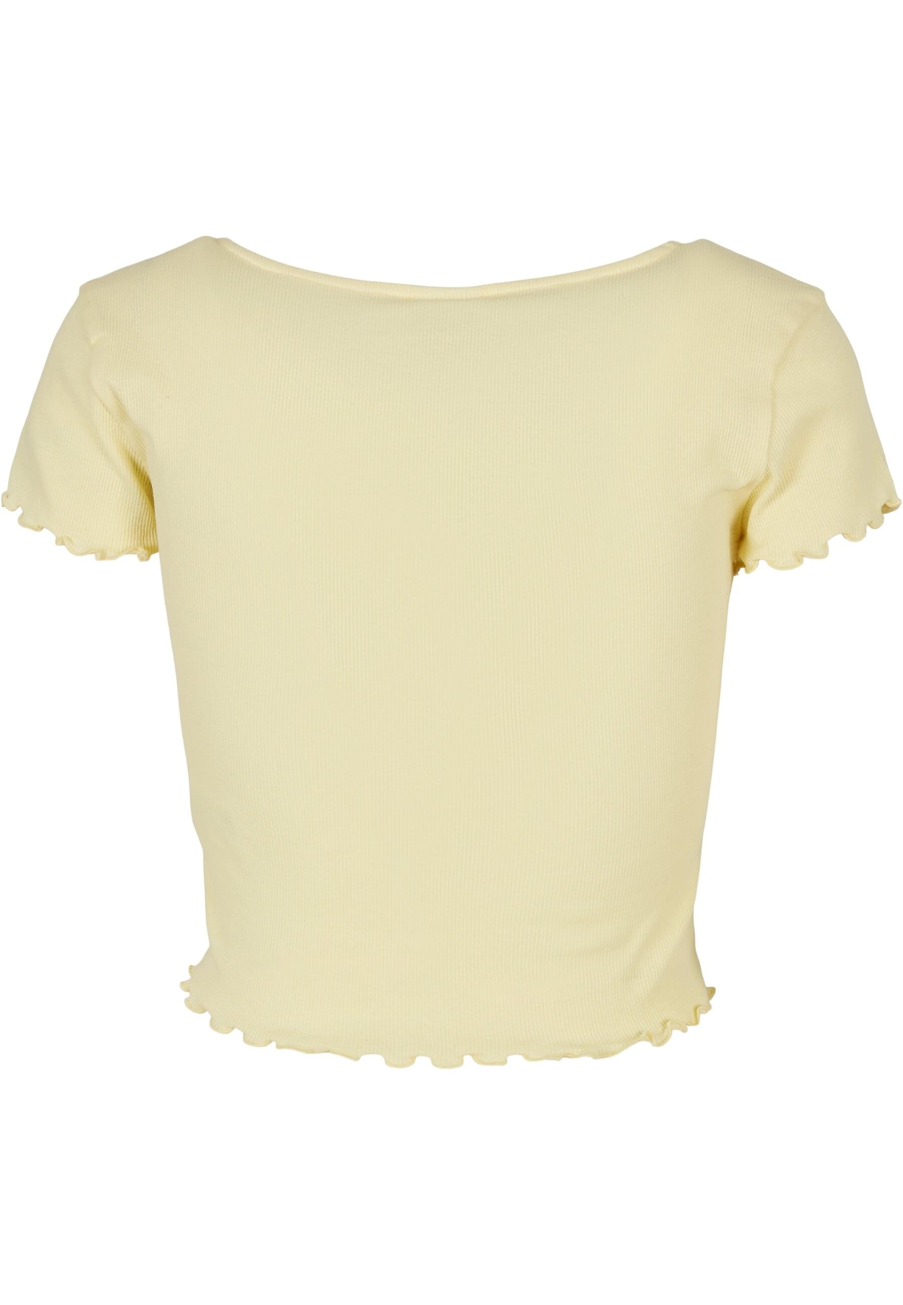 URBAN CLASSICS Kurzarmshirt "Urban Classics Damen Ladies Cropped Button Up günstig online kaufen