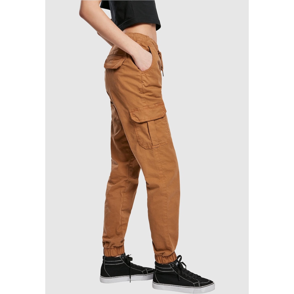 URBAN CLASSICS Cargohose »Urban Classics Damen Ladies High Waist Cargo Jogging Pants«, (1 tlg.)