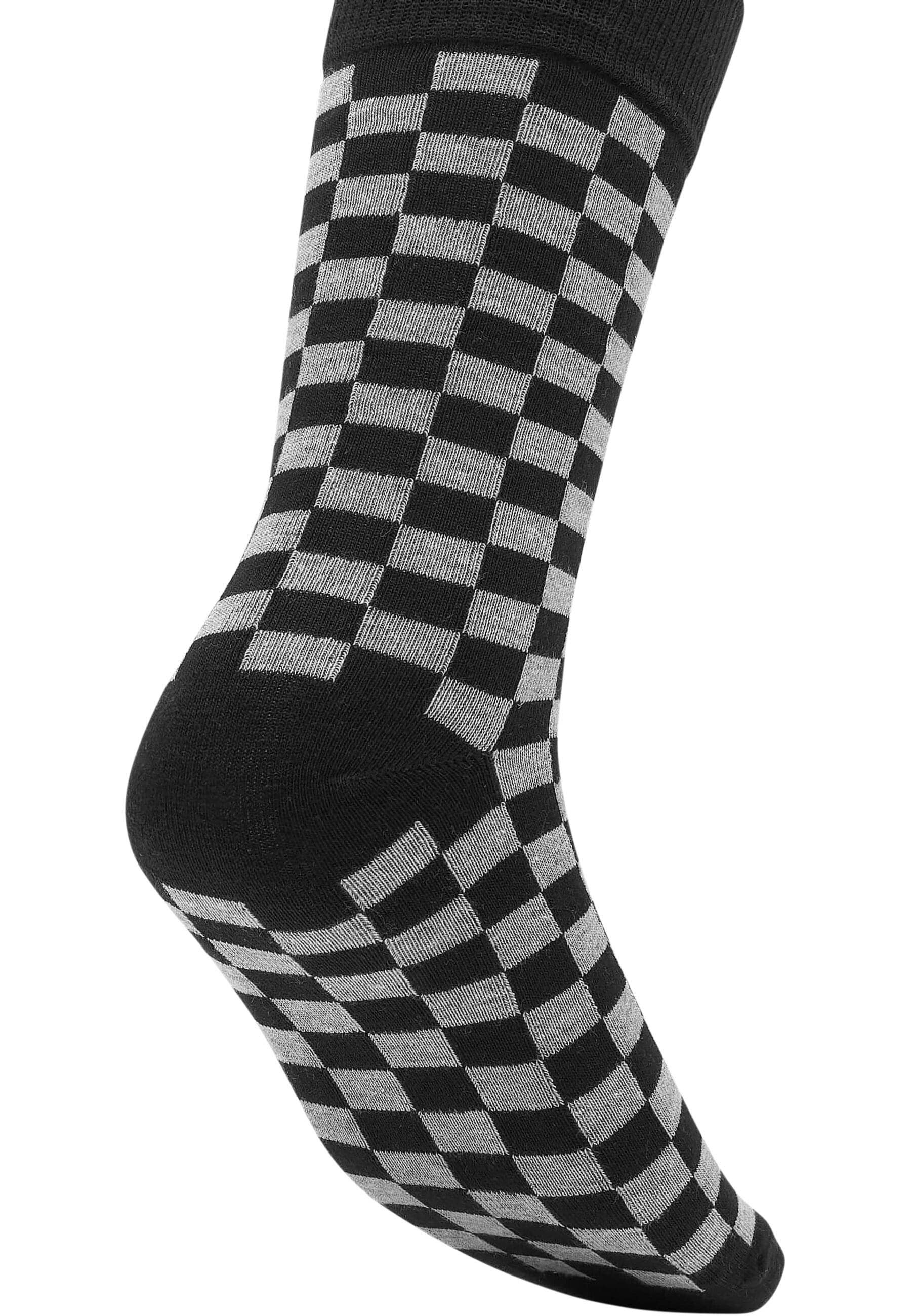 URBAN CLASSICS Basicsocken »Urban Classics Accessoires Check Socks 5-Pack«, (1 Paar)