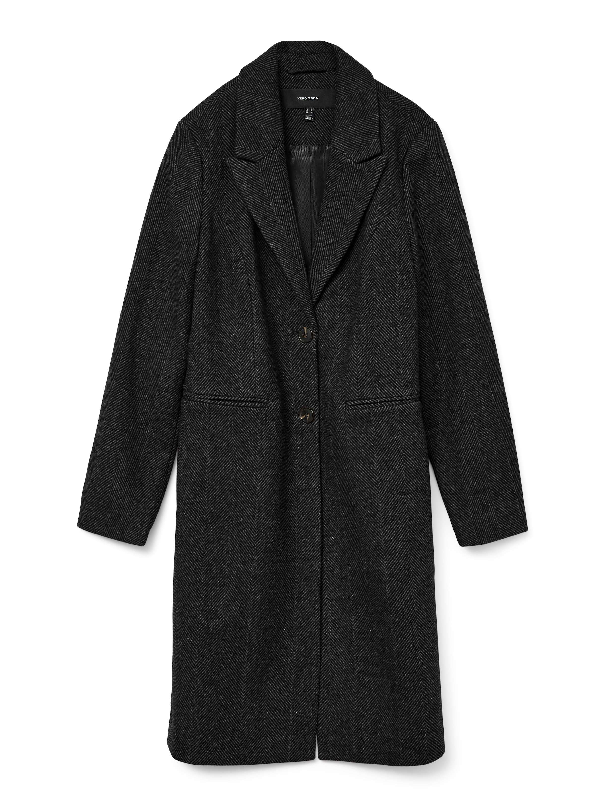 Vero Moda Langmantel "VMBLAZA HERINGBONE LONG WOOL COAT GA BOO" günstig online kaufen